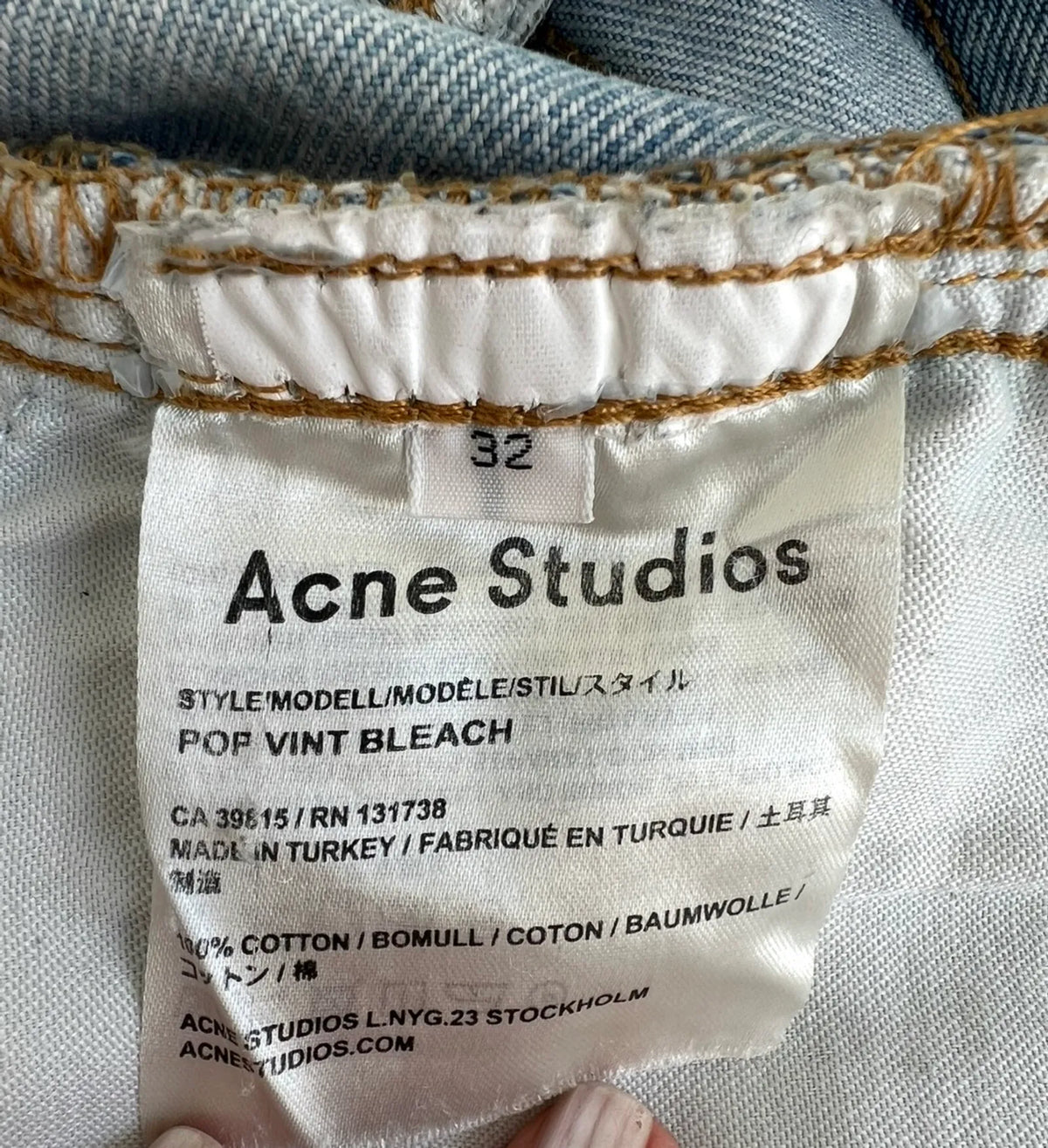Acne Studios Pop Vint Bleach-jeans
