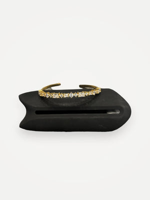 Sif Jacobs Sif Jakobs Bangle Ivrea - 18k Gold Plated, With White Zirconia Bracelet