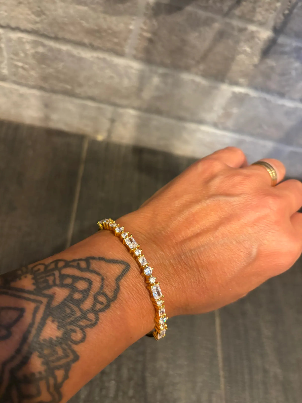 Sif Jacobs Sif Jakobs Bangle Ivrea - 18k Gold Plated, With White Zirconia Bracelet