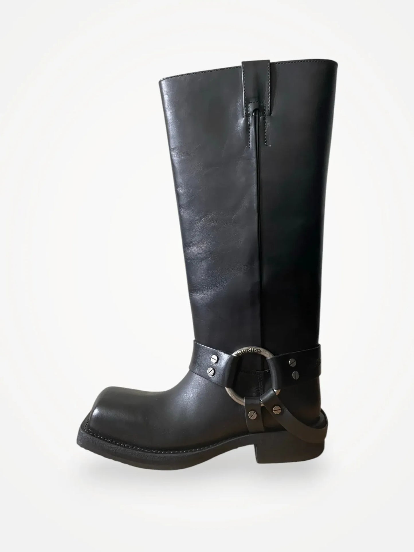 Acne Studios Leather Biker-skinnboots NWOT