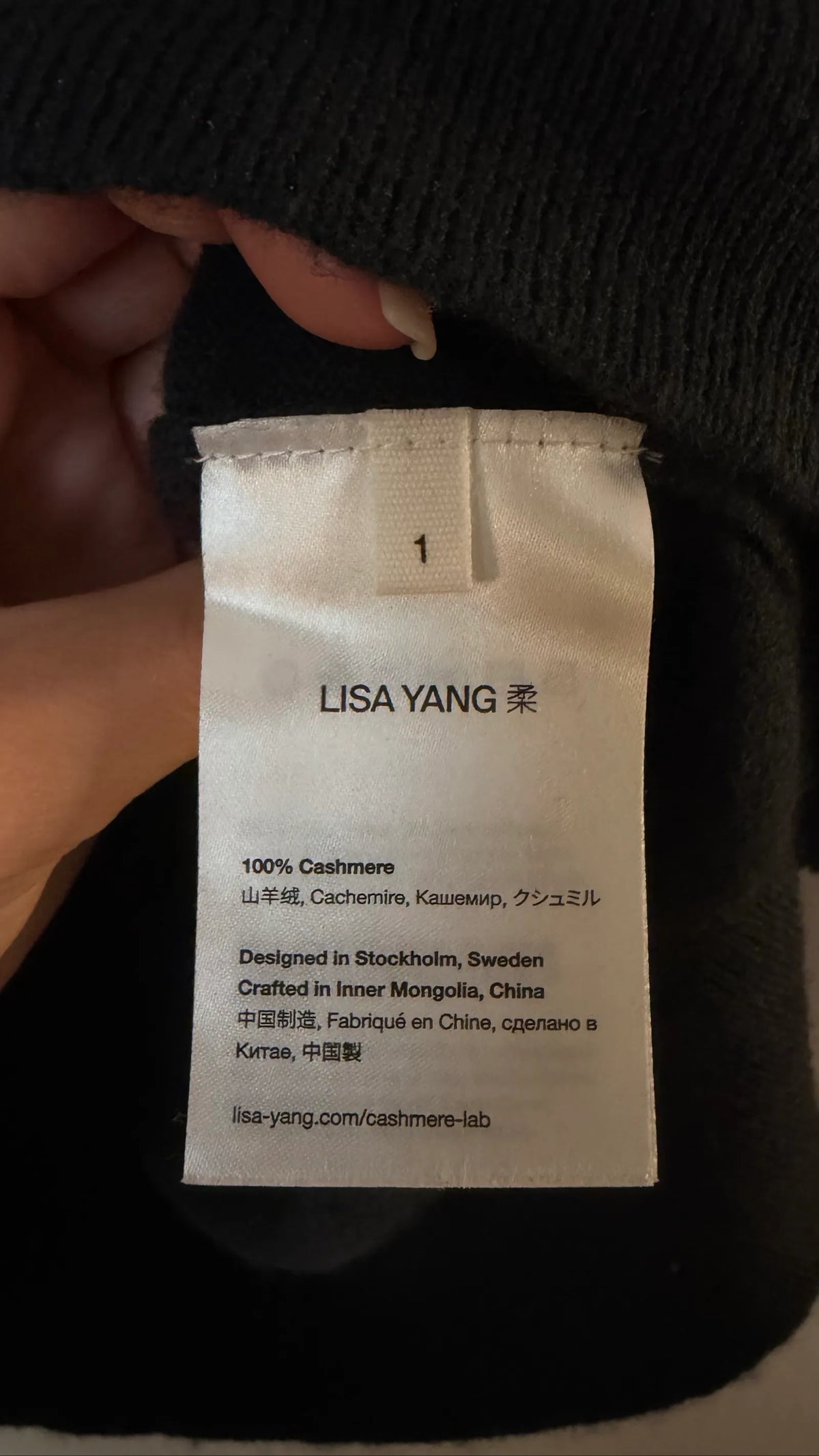 Lisa Yang-kashmirtröja NWOT
