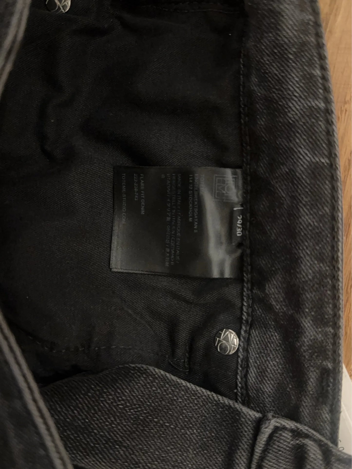 Toteme Wide Flare Fit Jeans