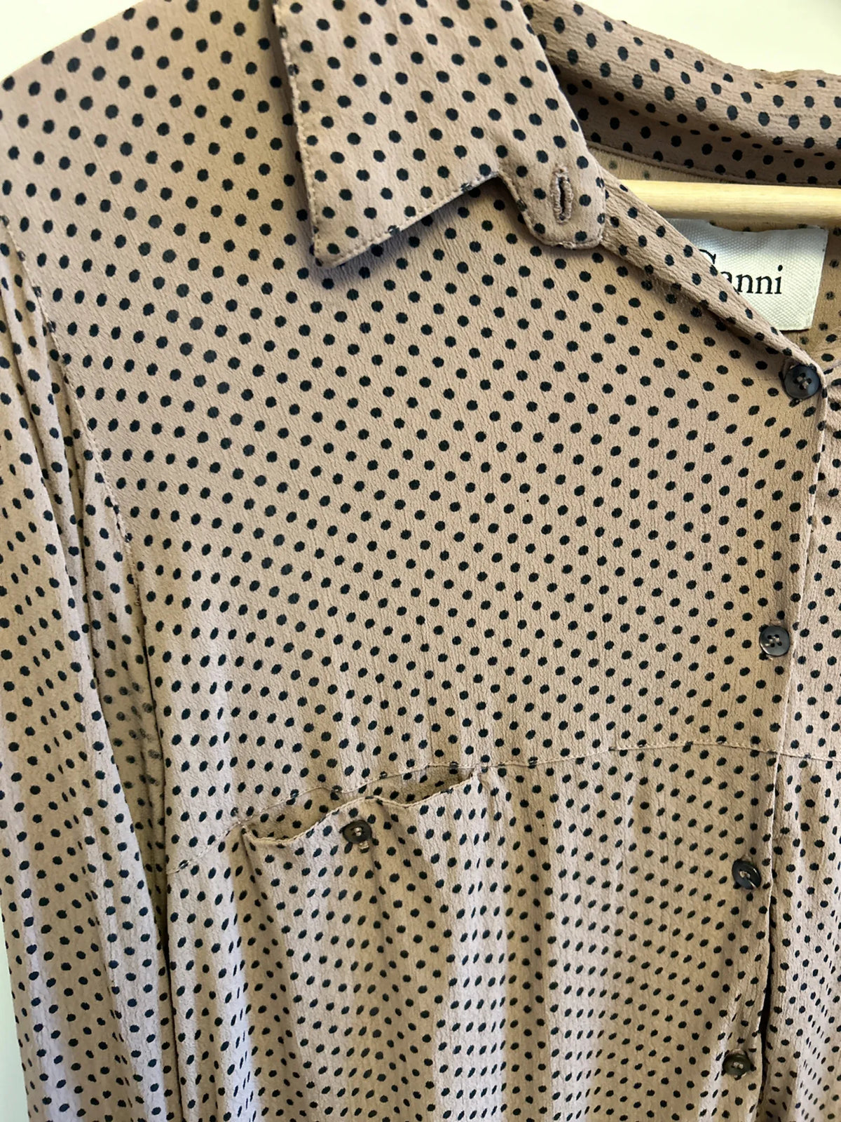 Ganni 1350 Art Deco-blus