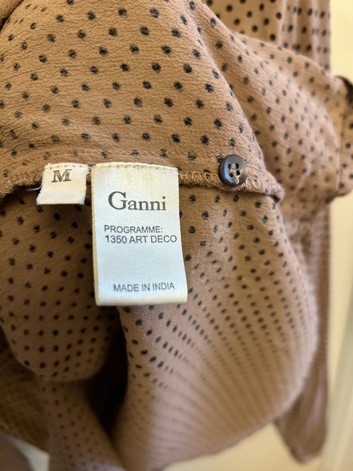 Ganni 1350 Art Deco-blus