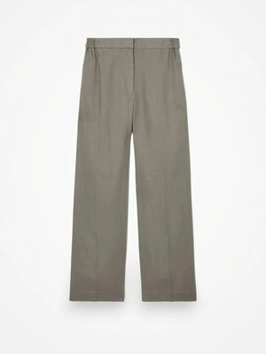 Cos Wide Leg Tailored Linen Stone Trousers