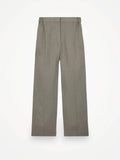 Cos Wide Leg Tailored Linen Stone Trousers