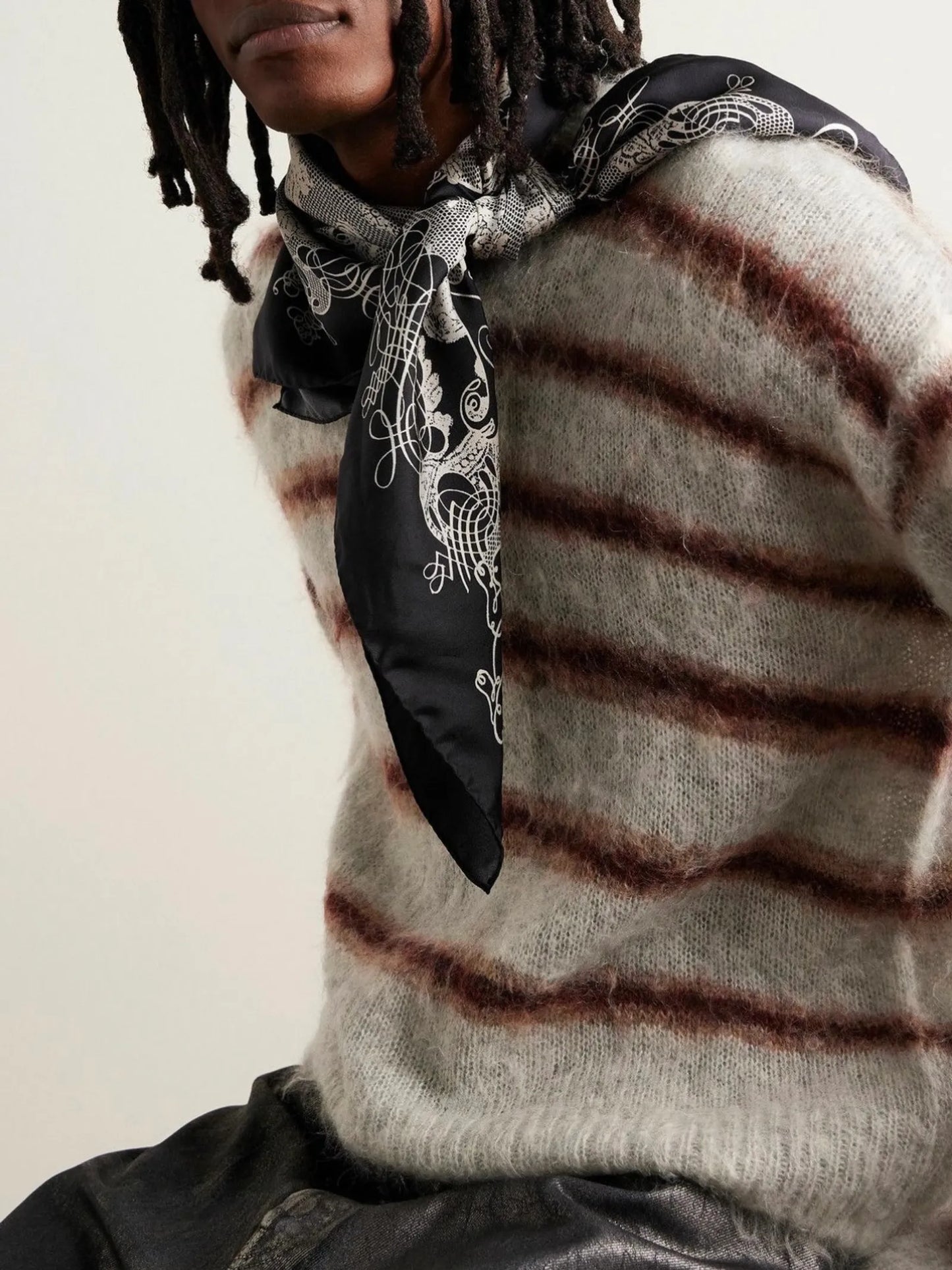 Acne Studios Paisley Silk-sidensjal