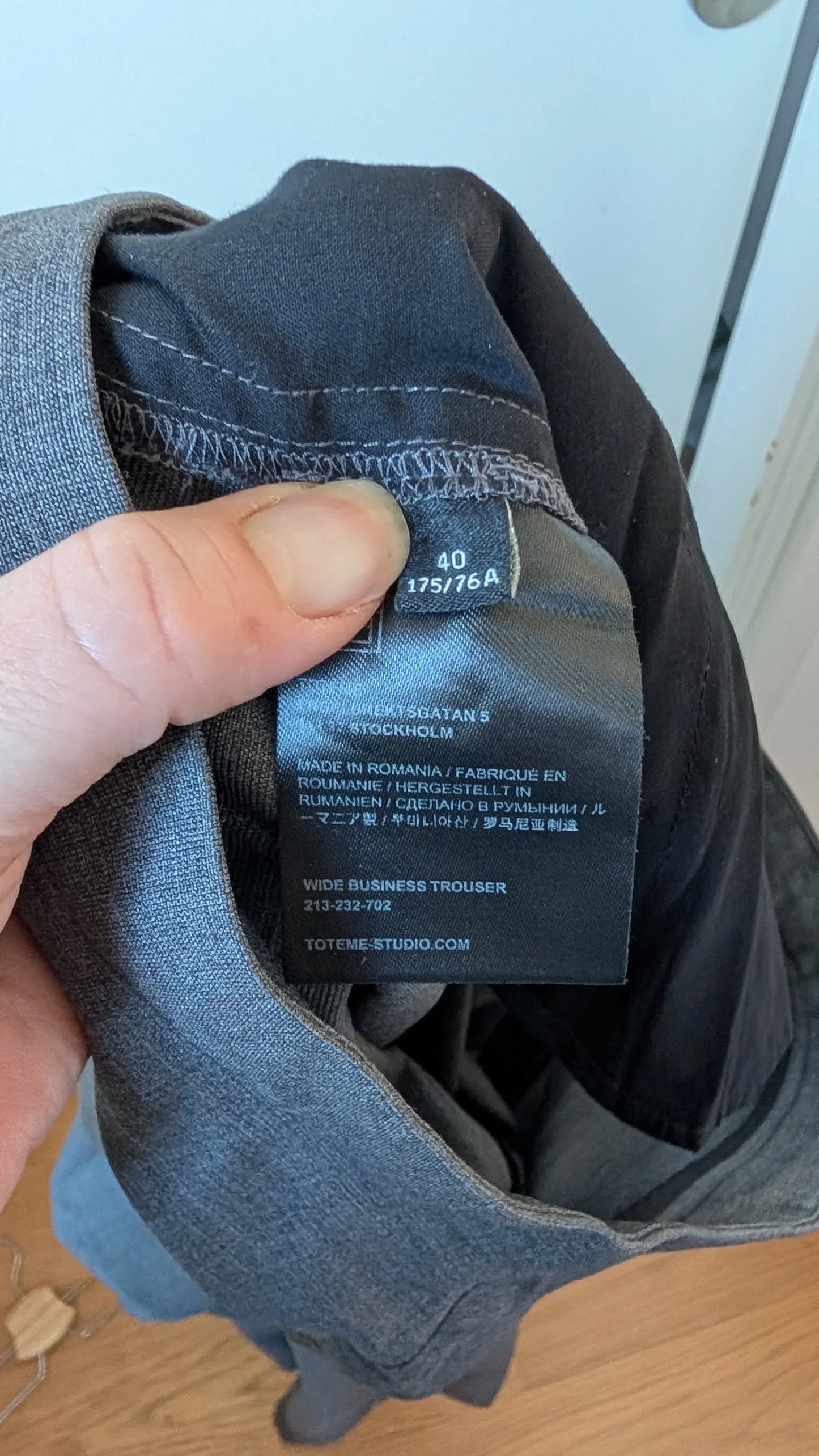 Toteme Wide Business-ullkostymbyxor