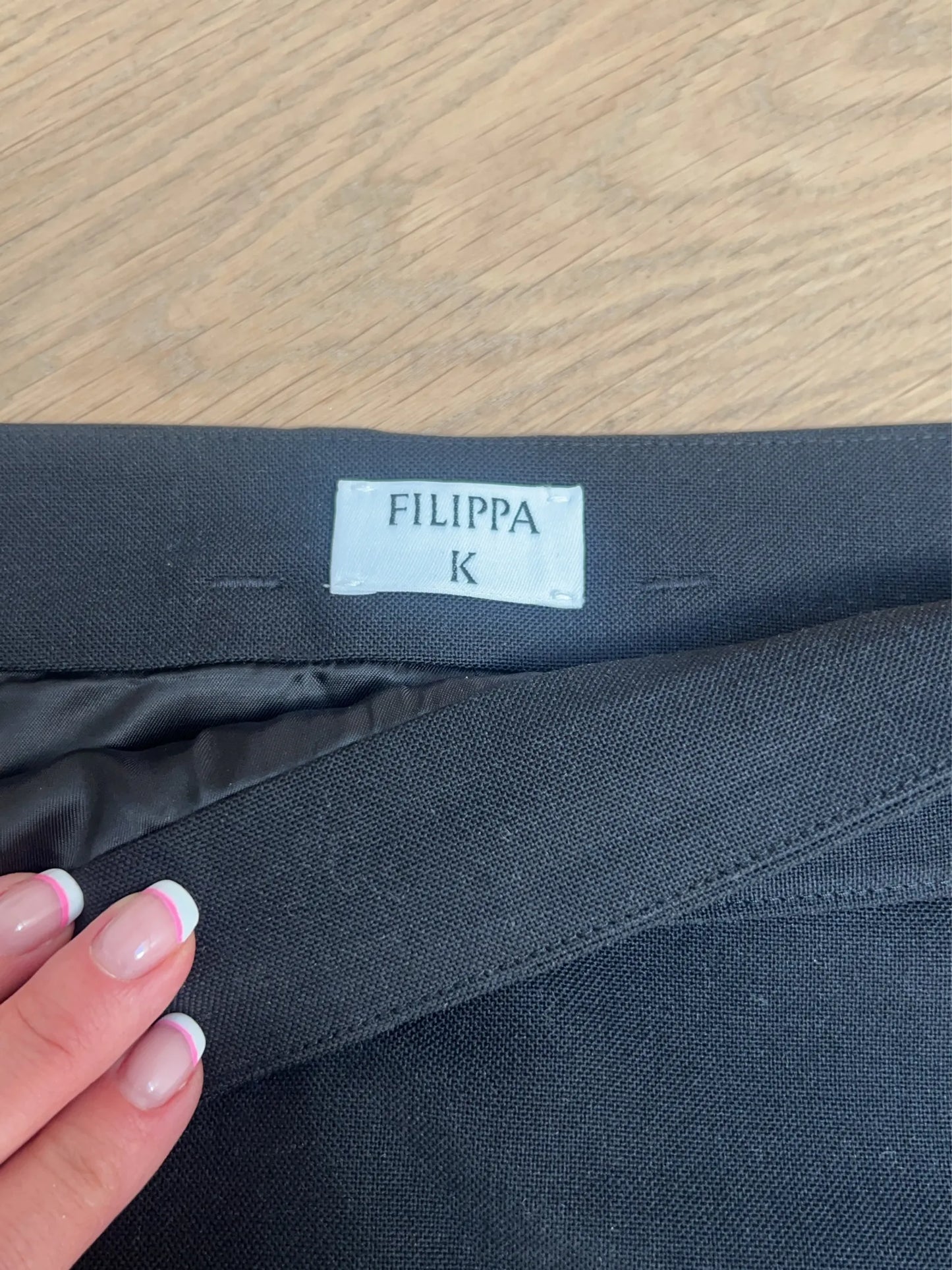 Filippa K Wool Mini Belt-ullkjol