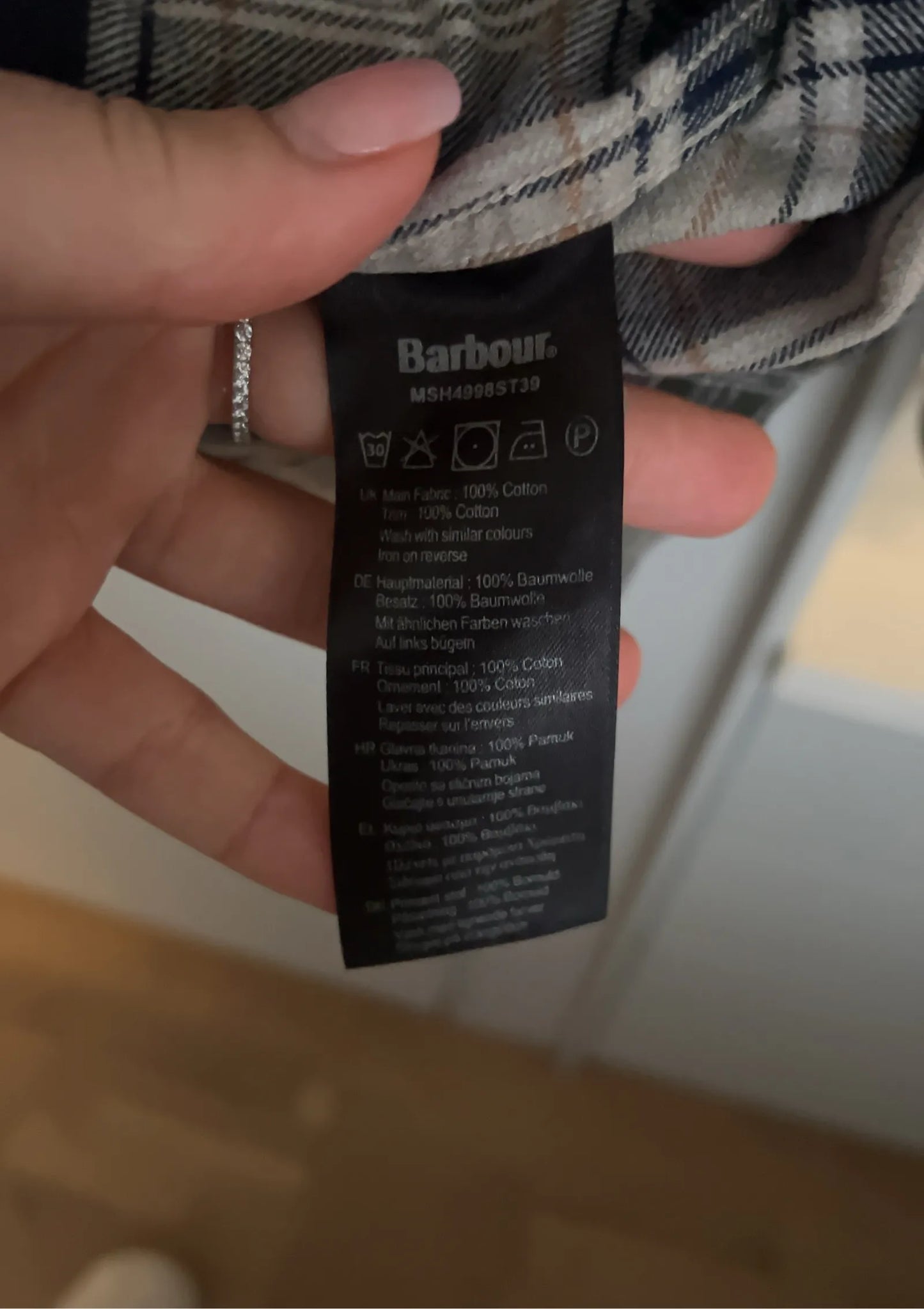 Barbour-skjorta
