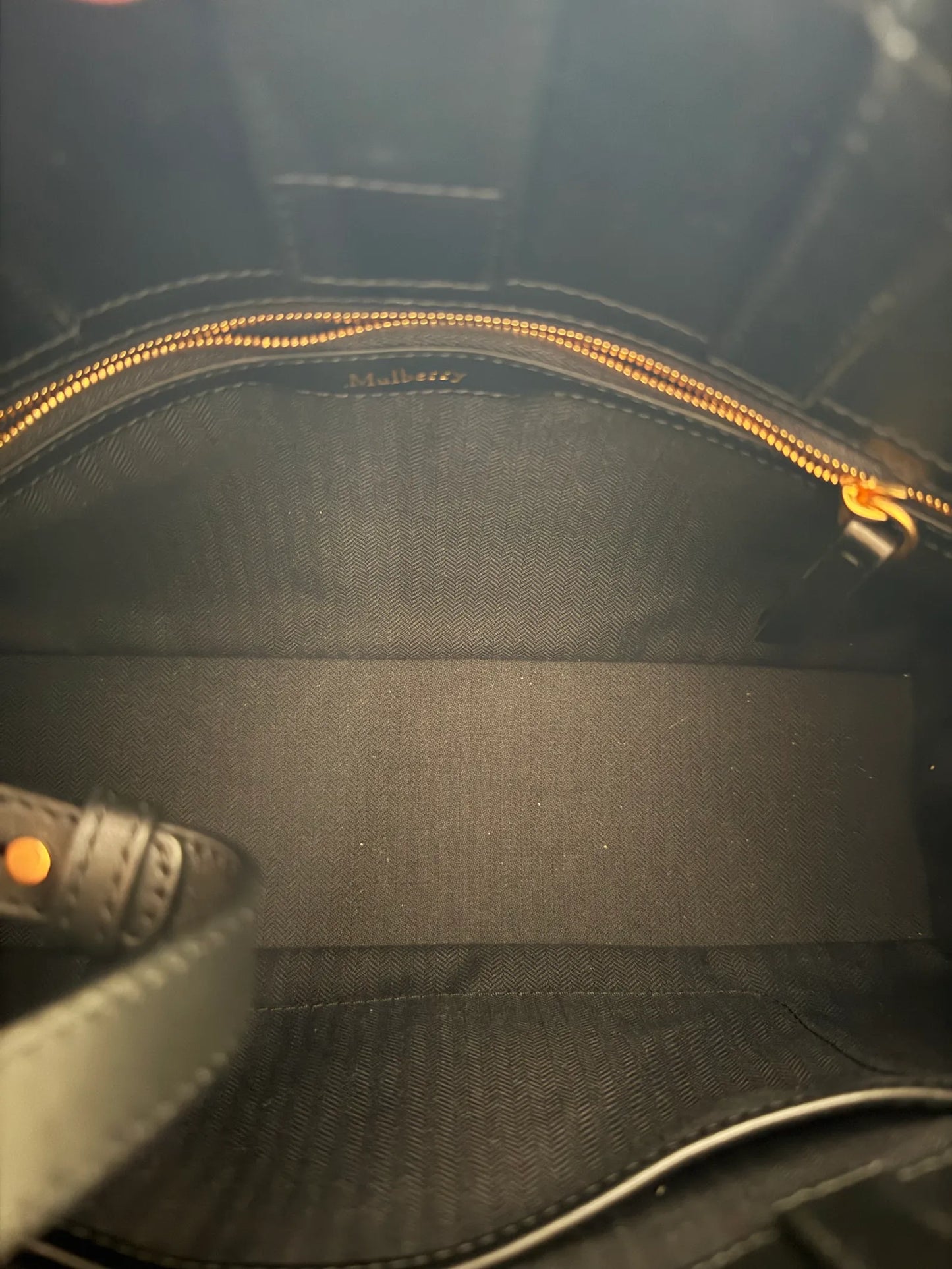 Mulberry Small Pimlico Tote High Gloss In Black-skinnhandväska NWT