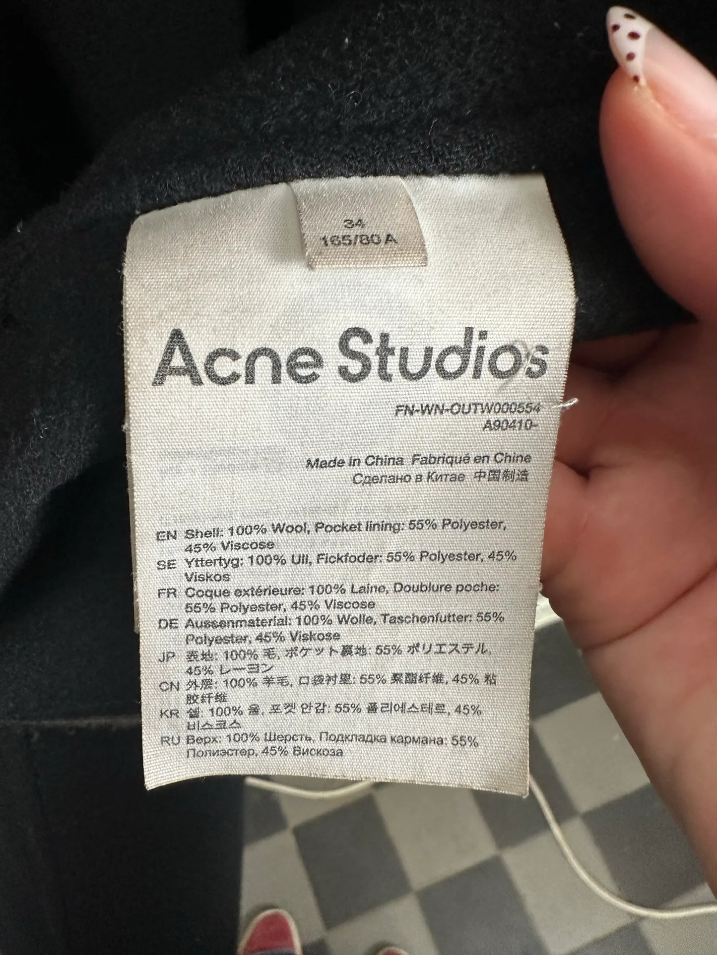 Acne Studios-ullkappa