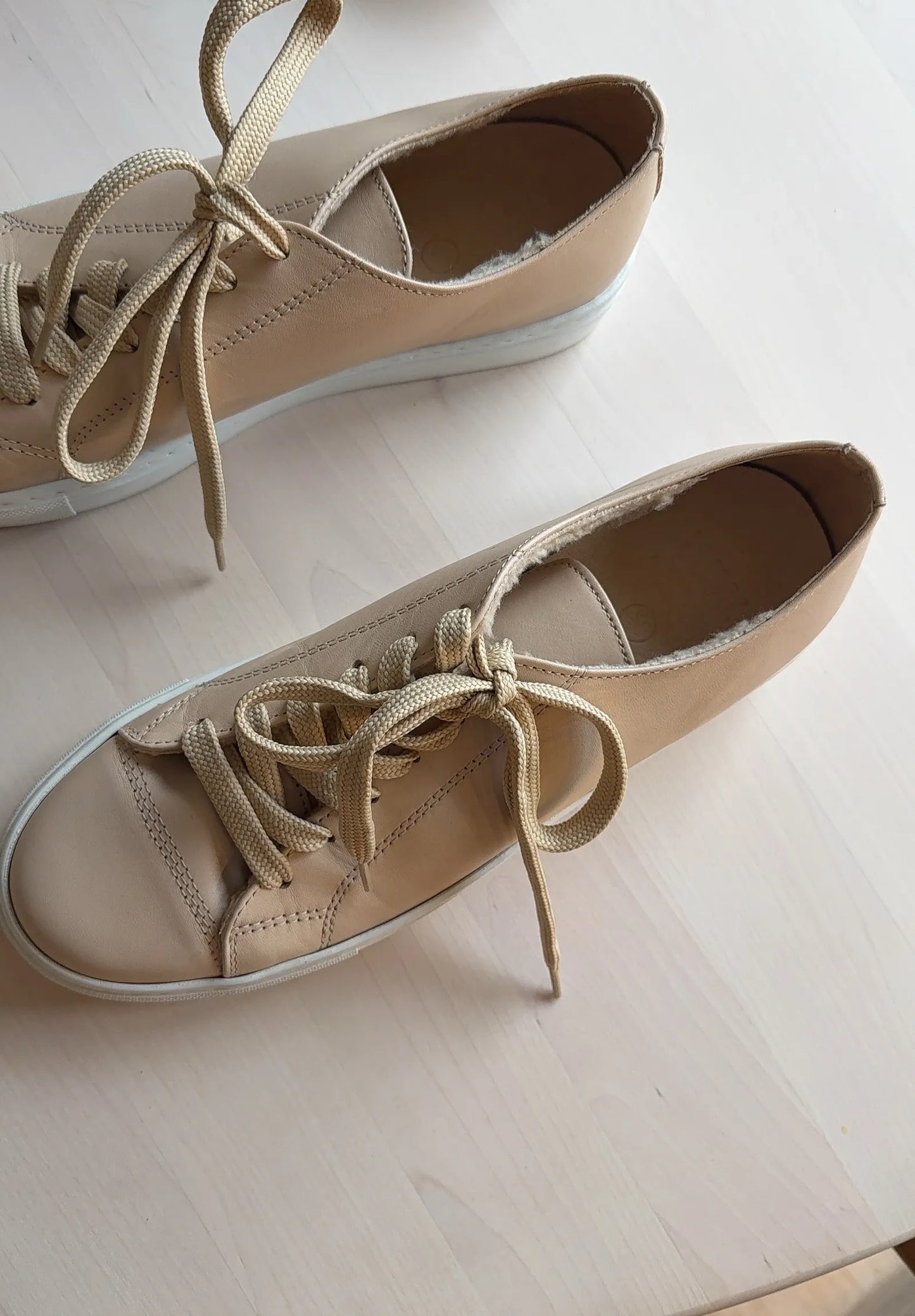 Wood Wood-skinnsneakers NWT
