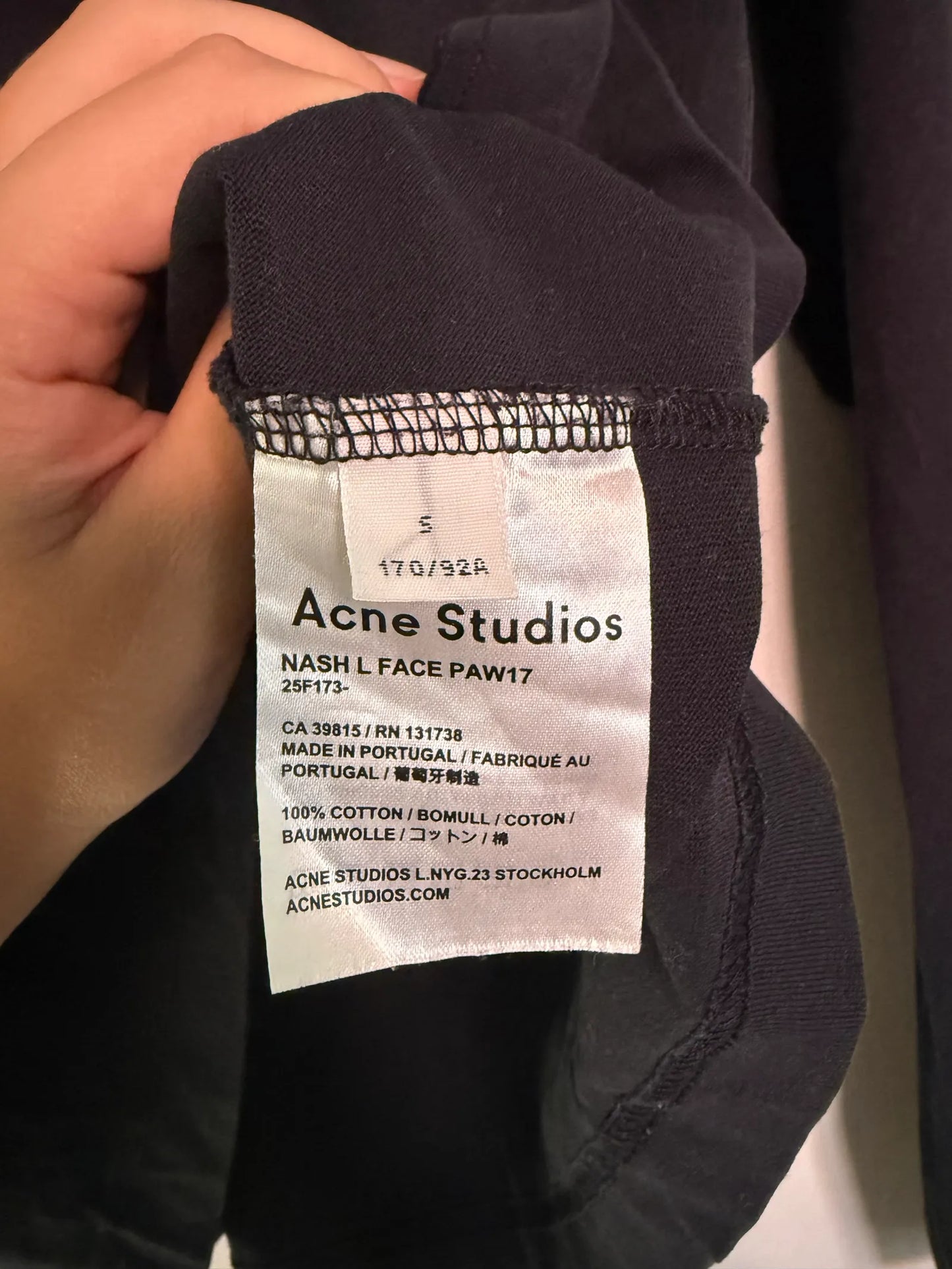 Acne Studios Face Logo Tshirt-t-shirt