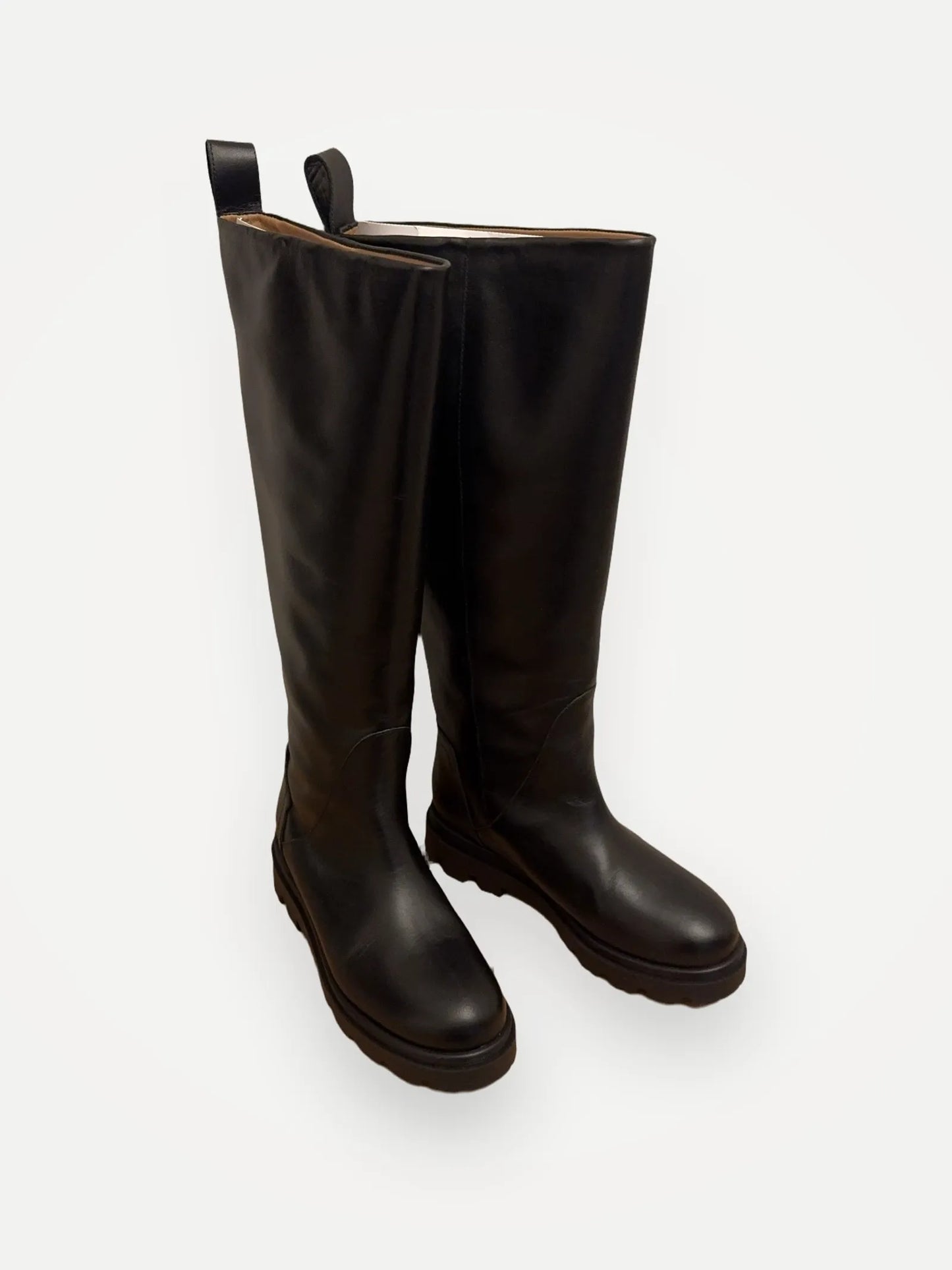 Flattered Luna Leather Caramel-skinnboots