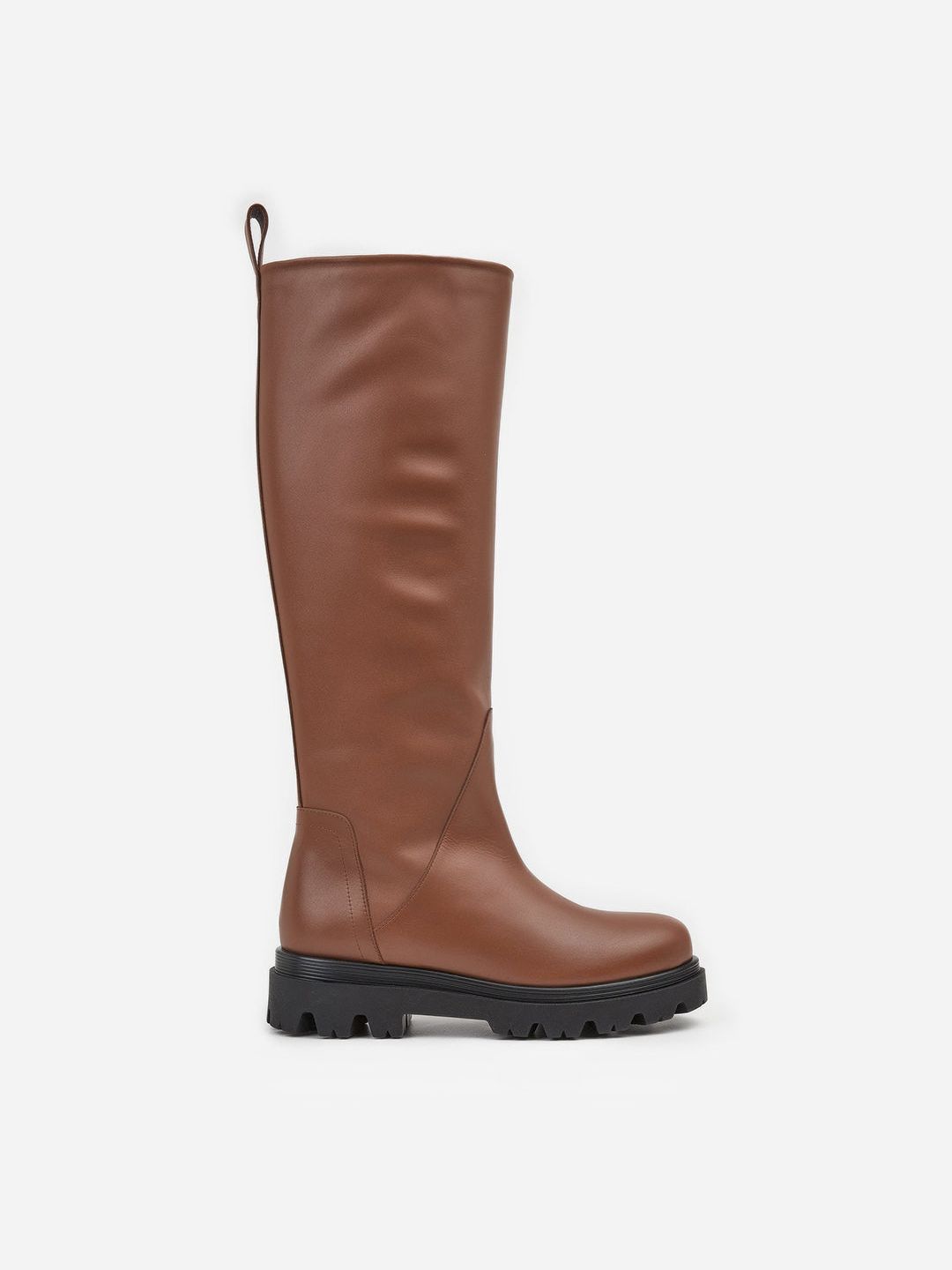 Flattered Luna Leather Caramel-skinnboots
