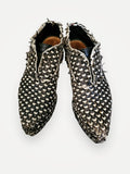 Acne Studios Black Woven Leather Platform Lace Up-skinnloafers