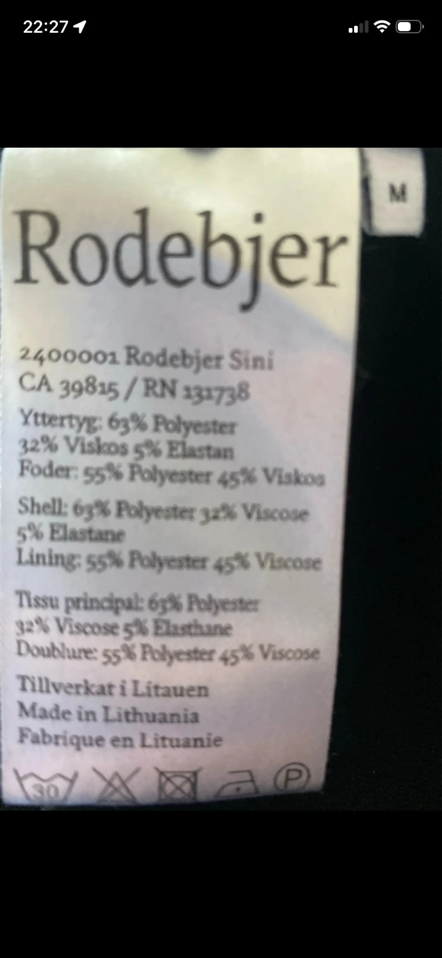 Rodebjer Sini Black-kostymbyxor