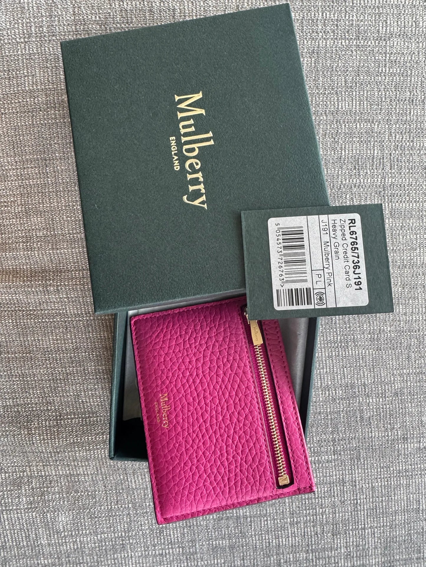 Mulberry Zipped Credit Card S Wallet