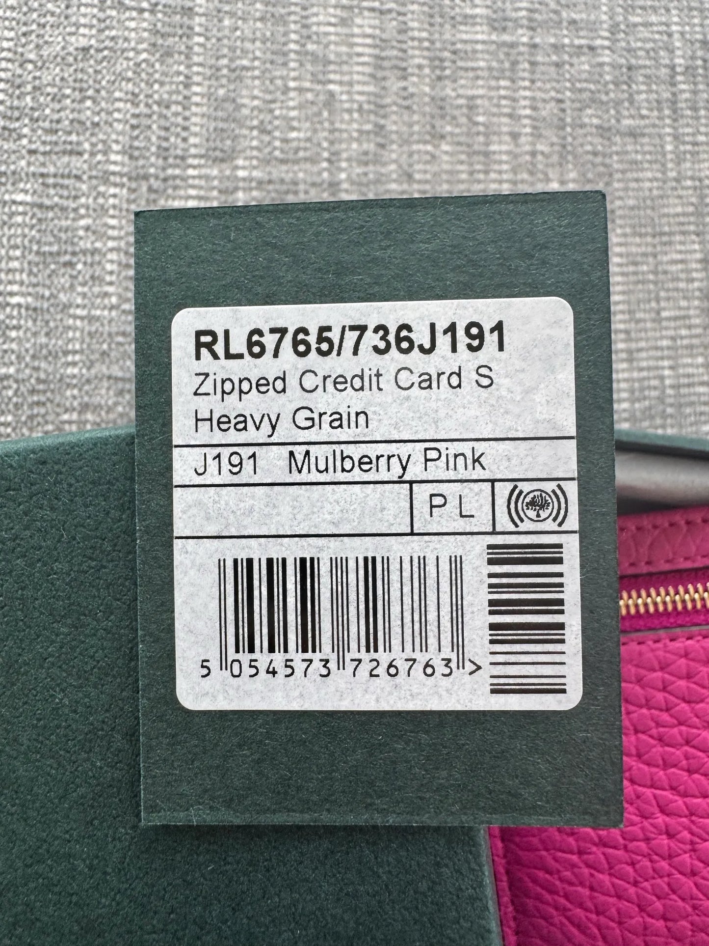 Mulberry Zipped Credit Card S Wallet