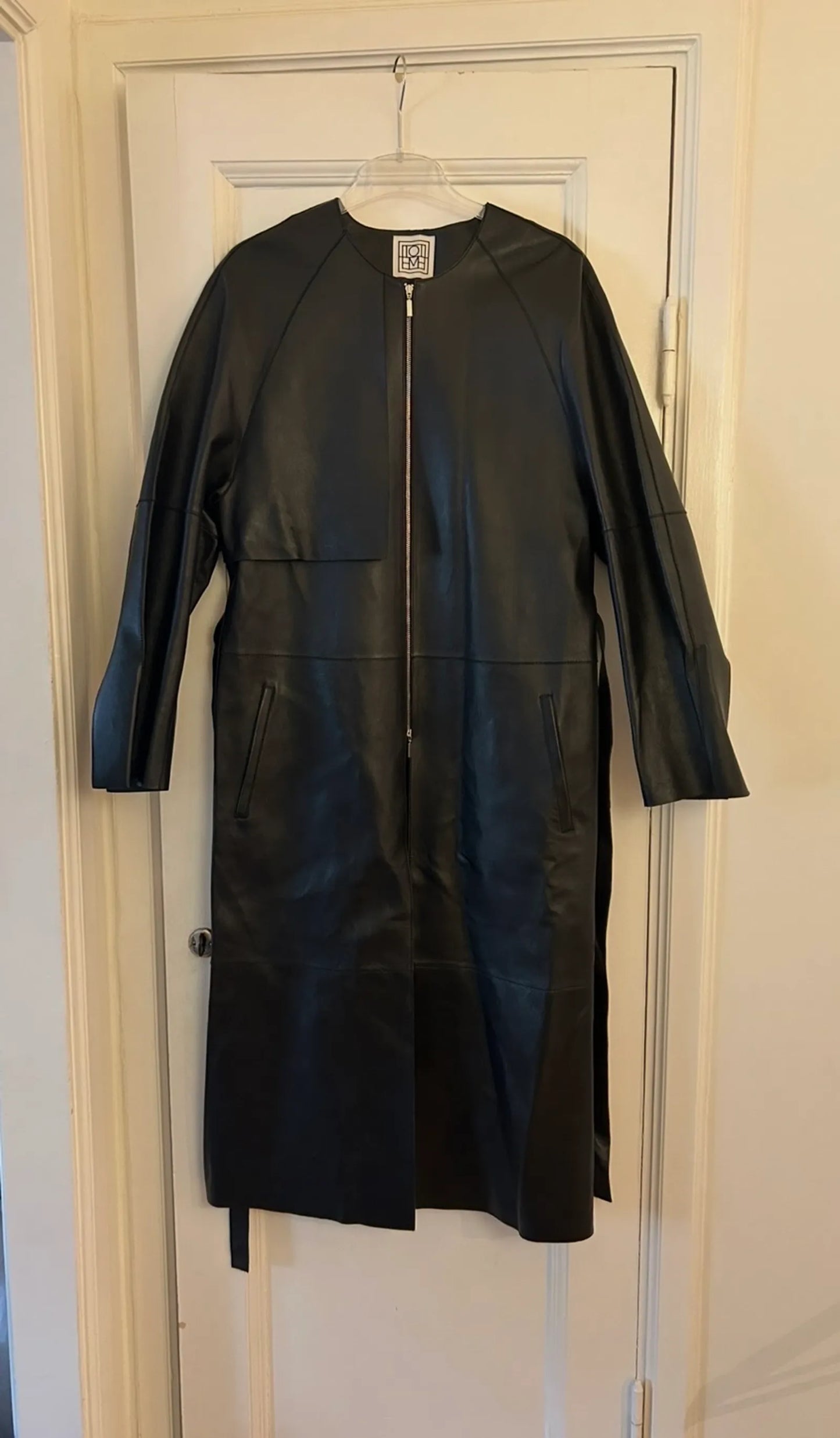 Toteme Leather Trench Coat