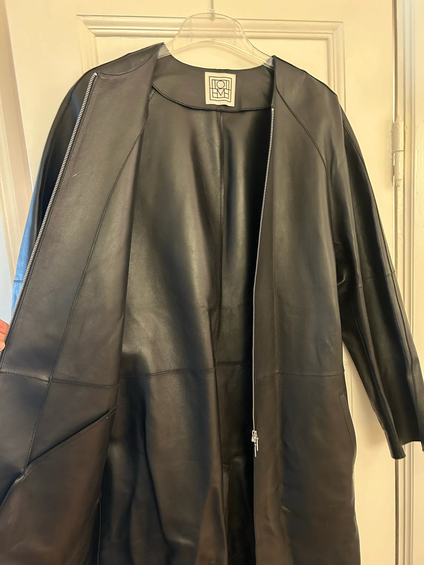 Toteme Leather Trench Coat