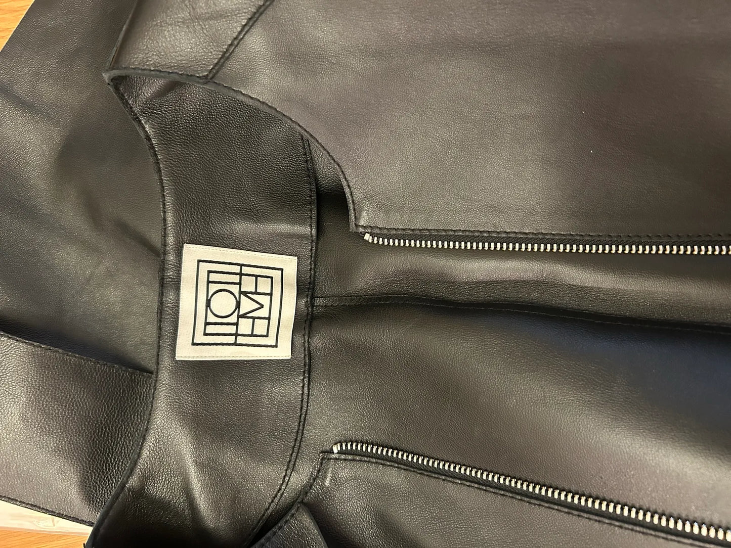 Toteme Leather Trench Coat