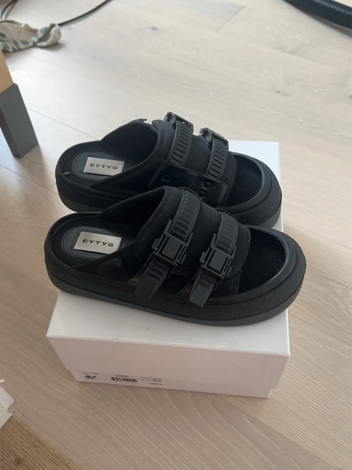 Eytys Capri Neoprene Black-sandaler