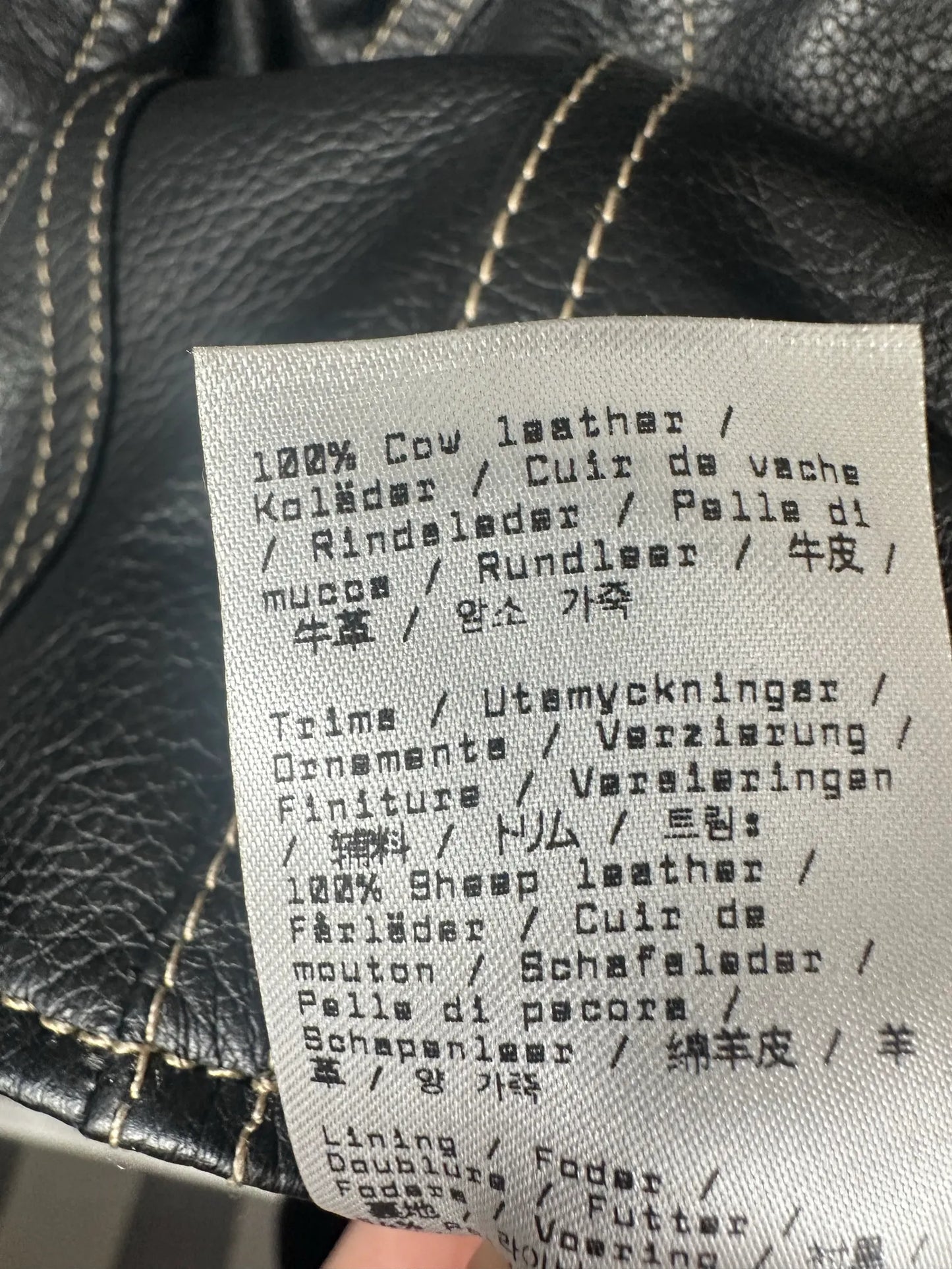Filippa K Leather-skinnjacka