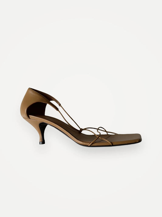 Toteme Knot Leather Heels