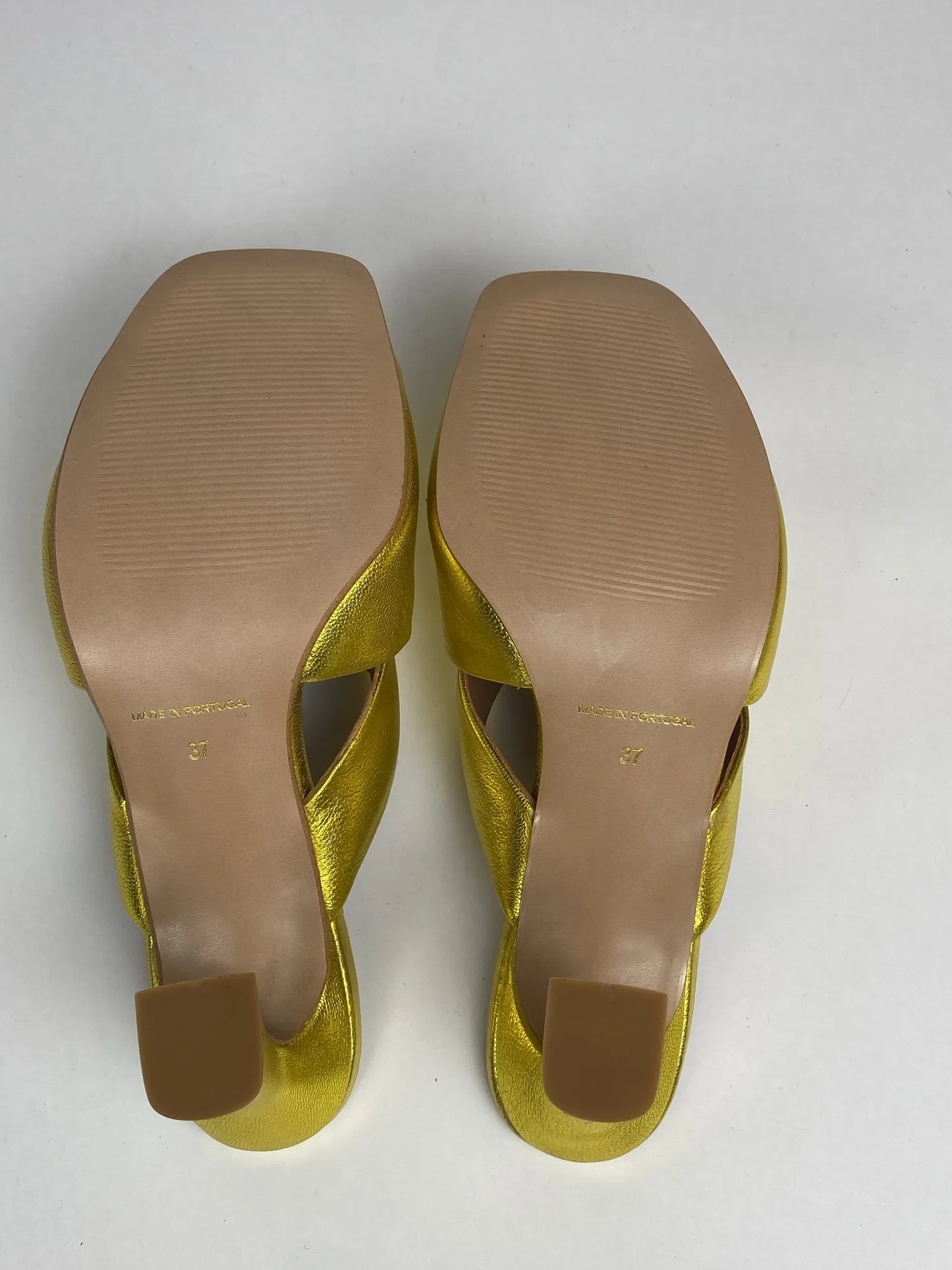 Blankens The Lily Chartreuse-skinnklackar NWT