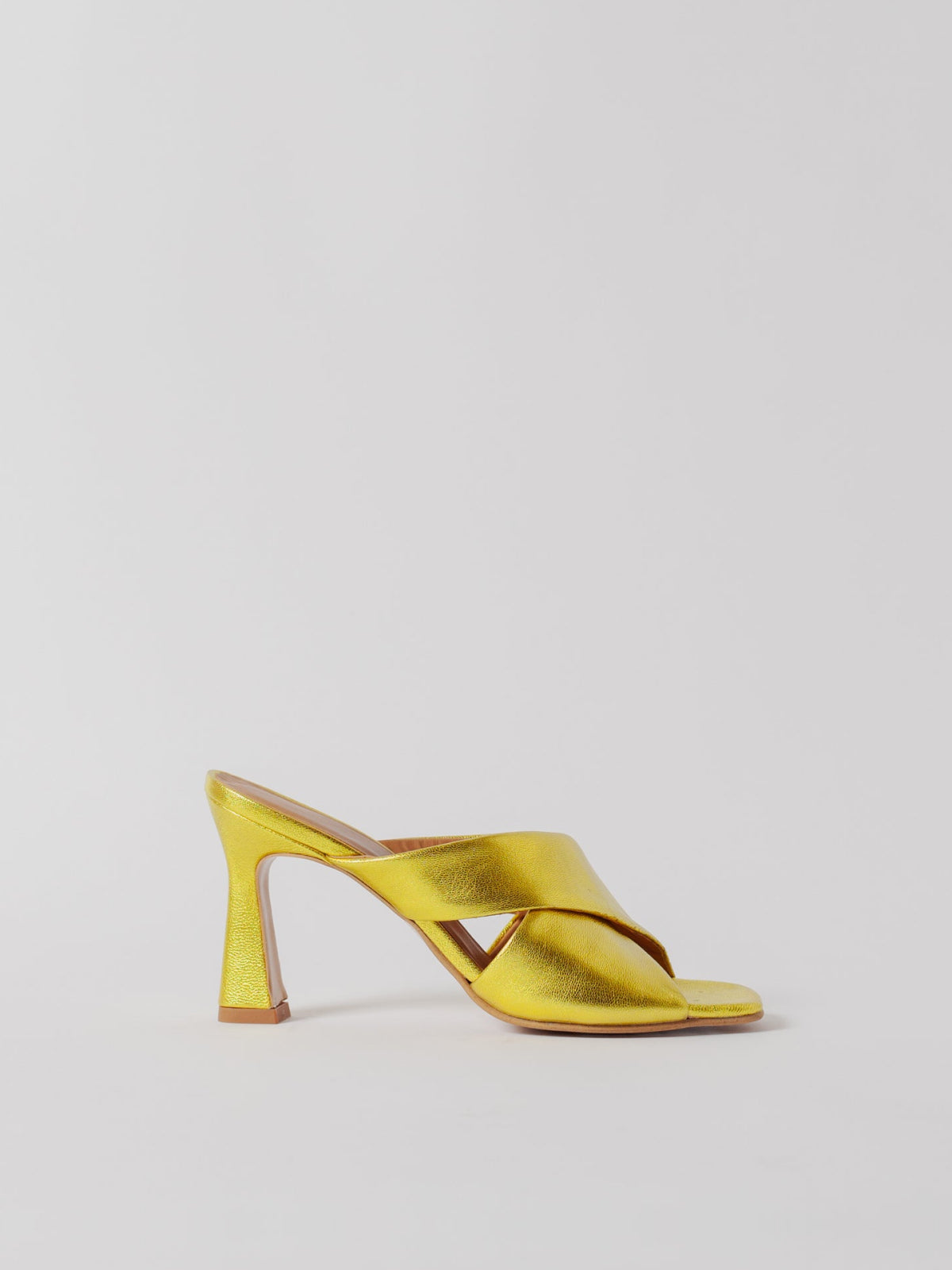Blankens The Lily Chartreuse-skinnklackar NWT