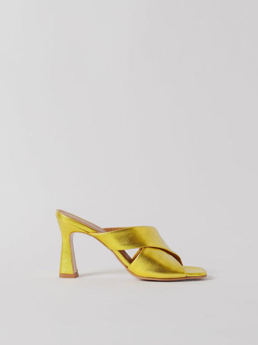 Blankens The Lily Chartreuse-skinnklackar NWT