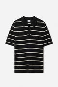 Filippa K Striped Mesh Polo Shirt