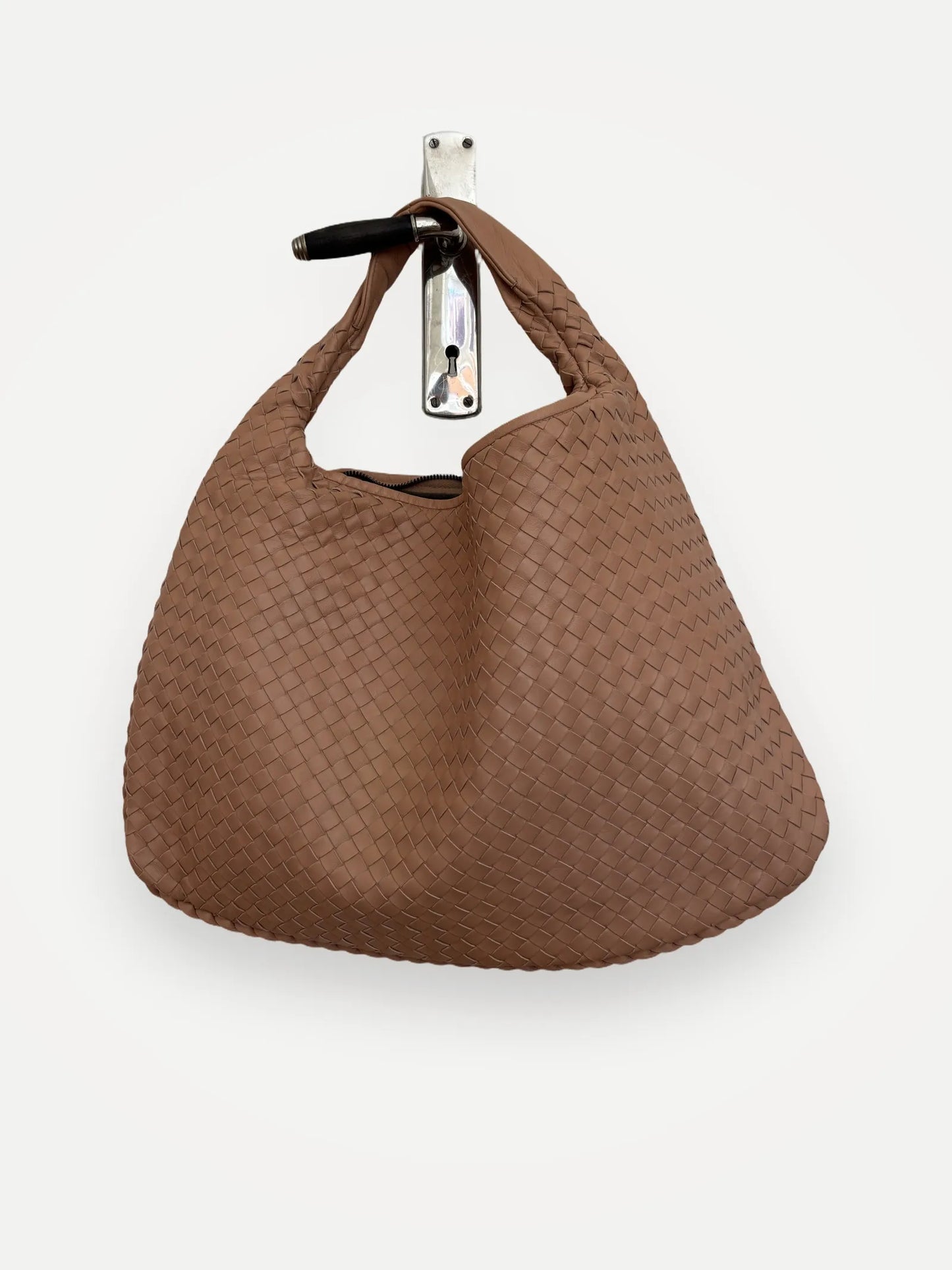 Bottega Veneta Veneta Intrecciato Hobo-skinnhandväska
