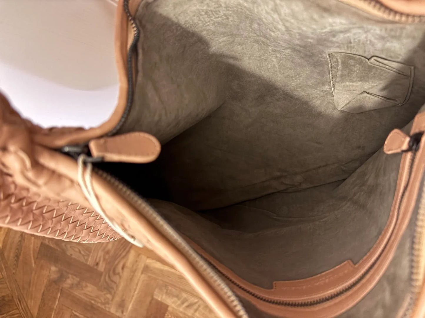 Bottega Veneta Veneta Intrecciato Hobo-skinnhandväska