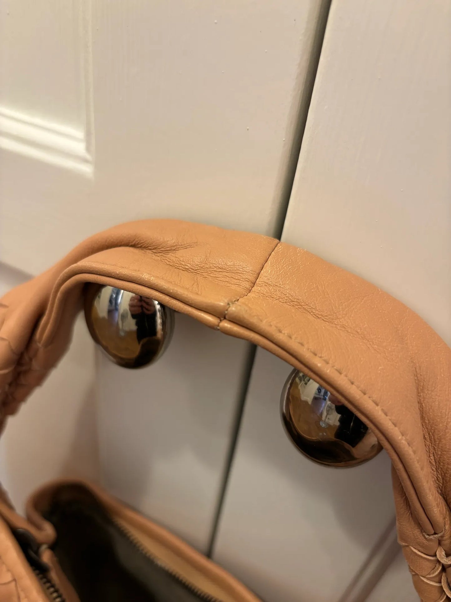 Bottega Veneta Veneta Intrecciato Hobo-skinnhandväska