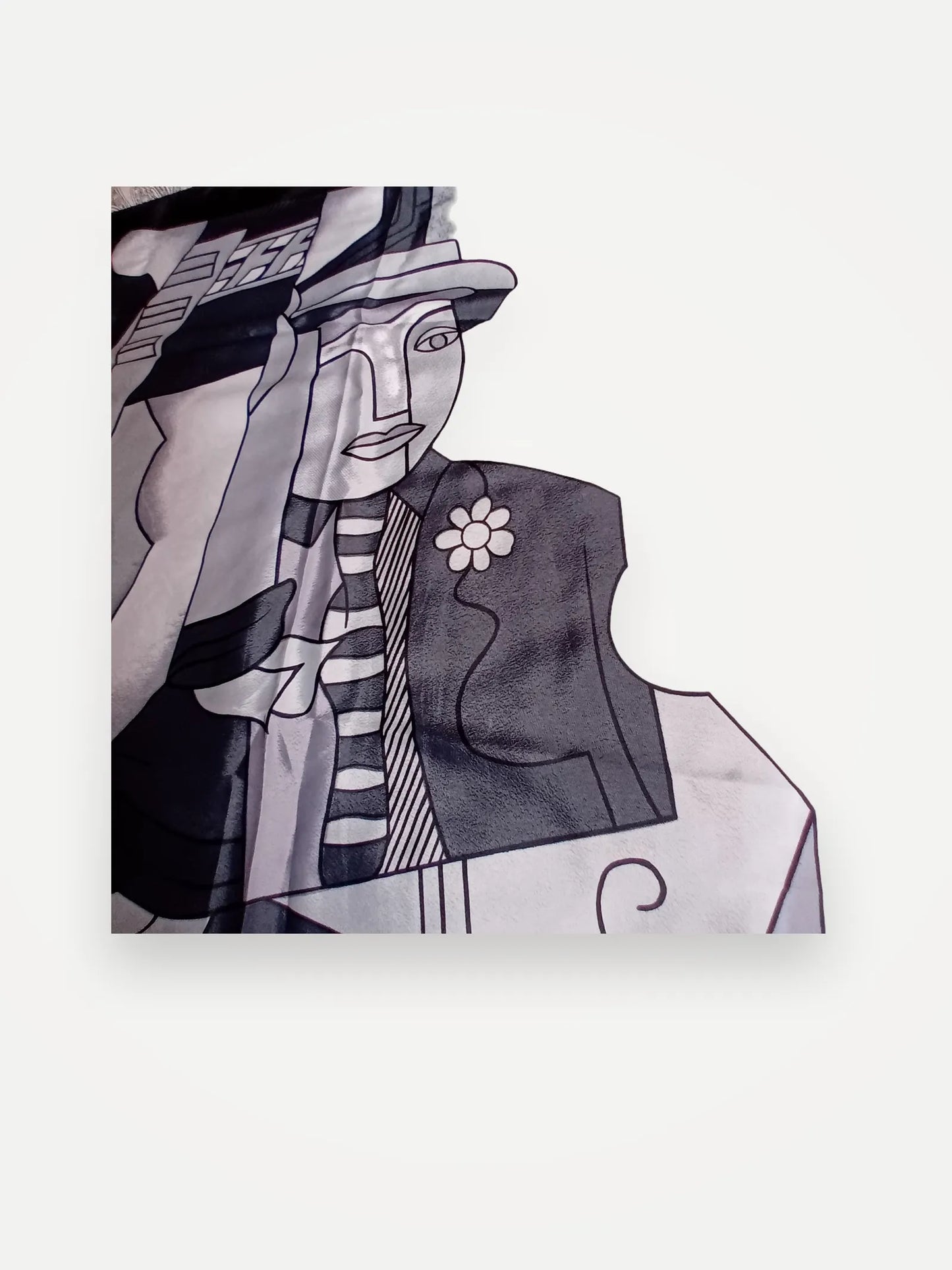 Picasso Paris-sidensjal NWOT