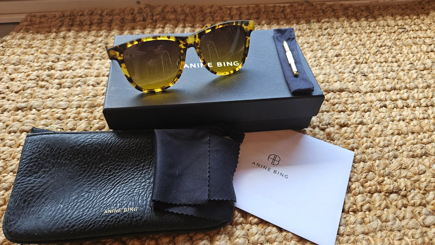 Anine Bing Silverlake Sunglasses - Tortoise-solglasögon