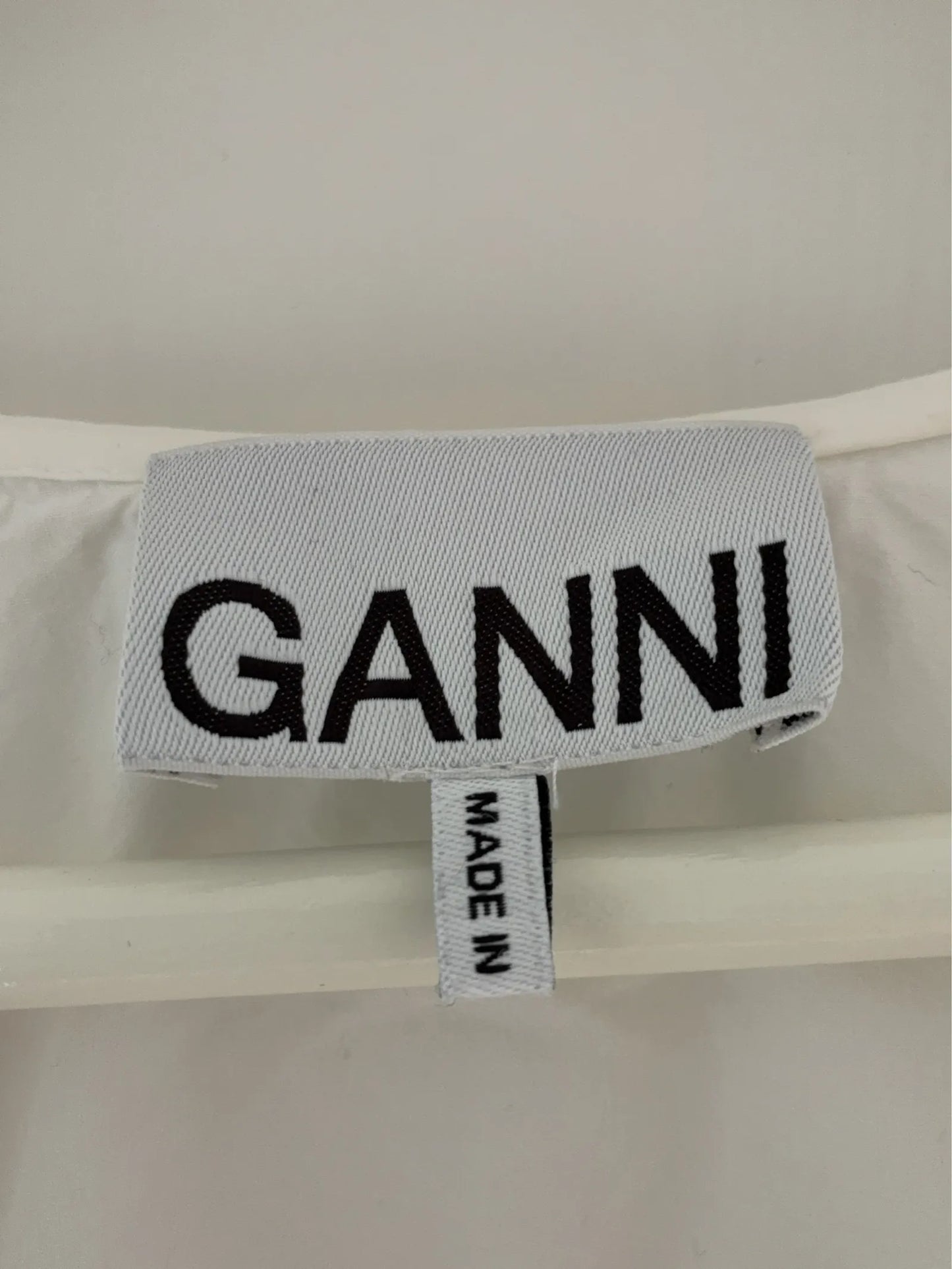 Ganni Ruffled Oversized-collar Blouse