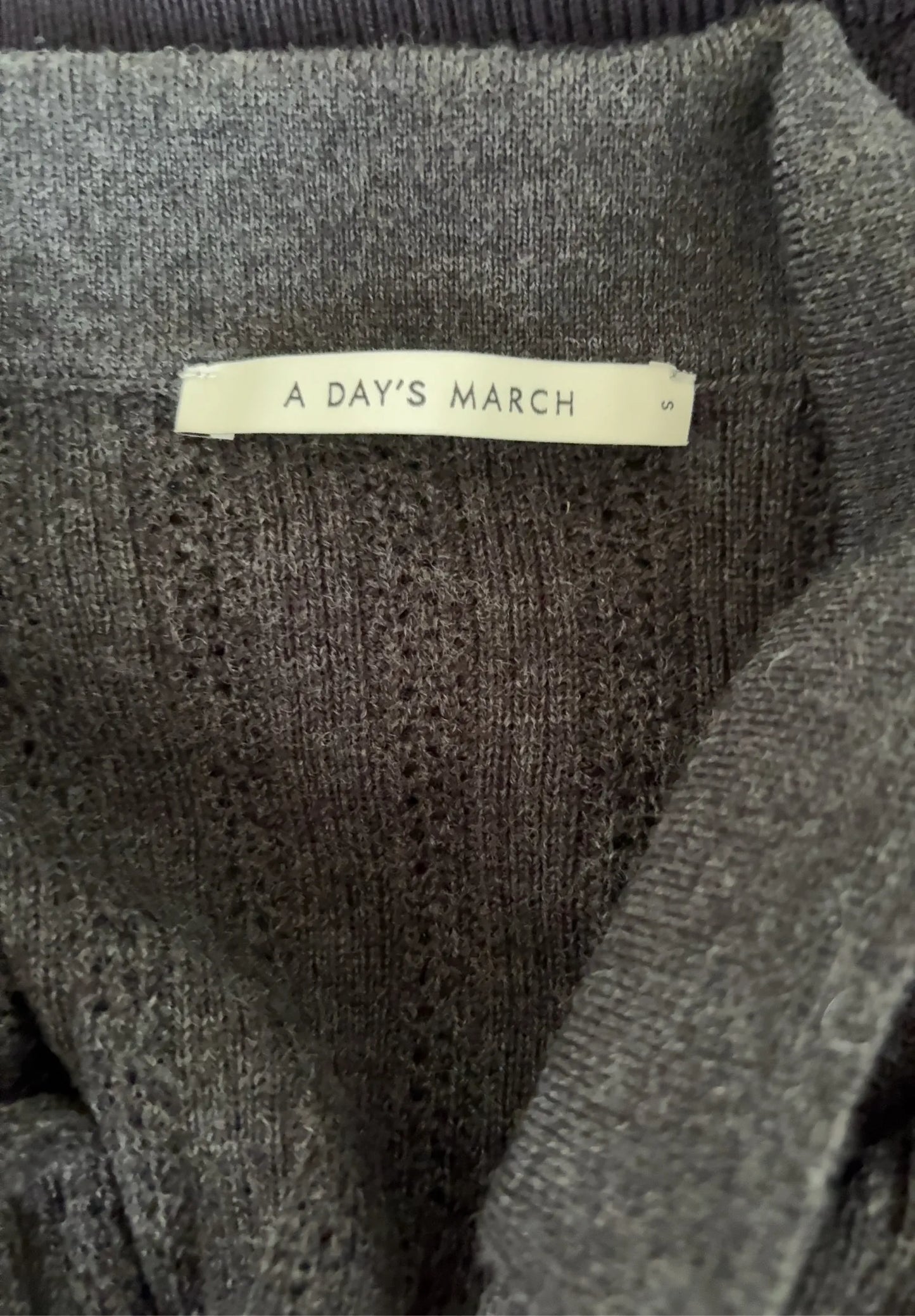 A Day's March Hazel Pointelle Merino Polo-ullpiké