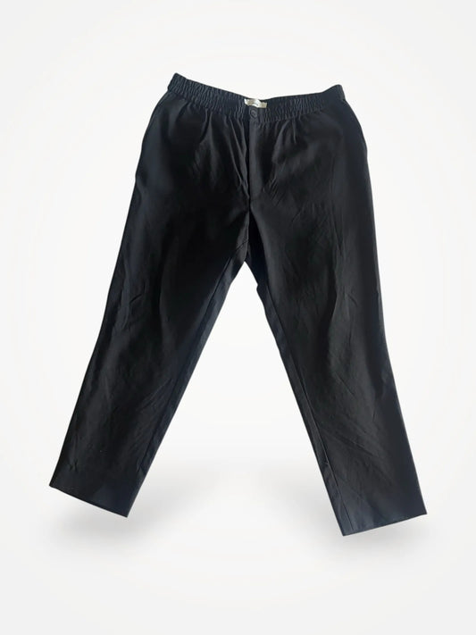 Ami Tapered Cropped Pleated Virgin Wool-ullbyxor