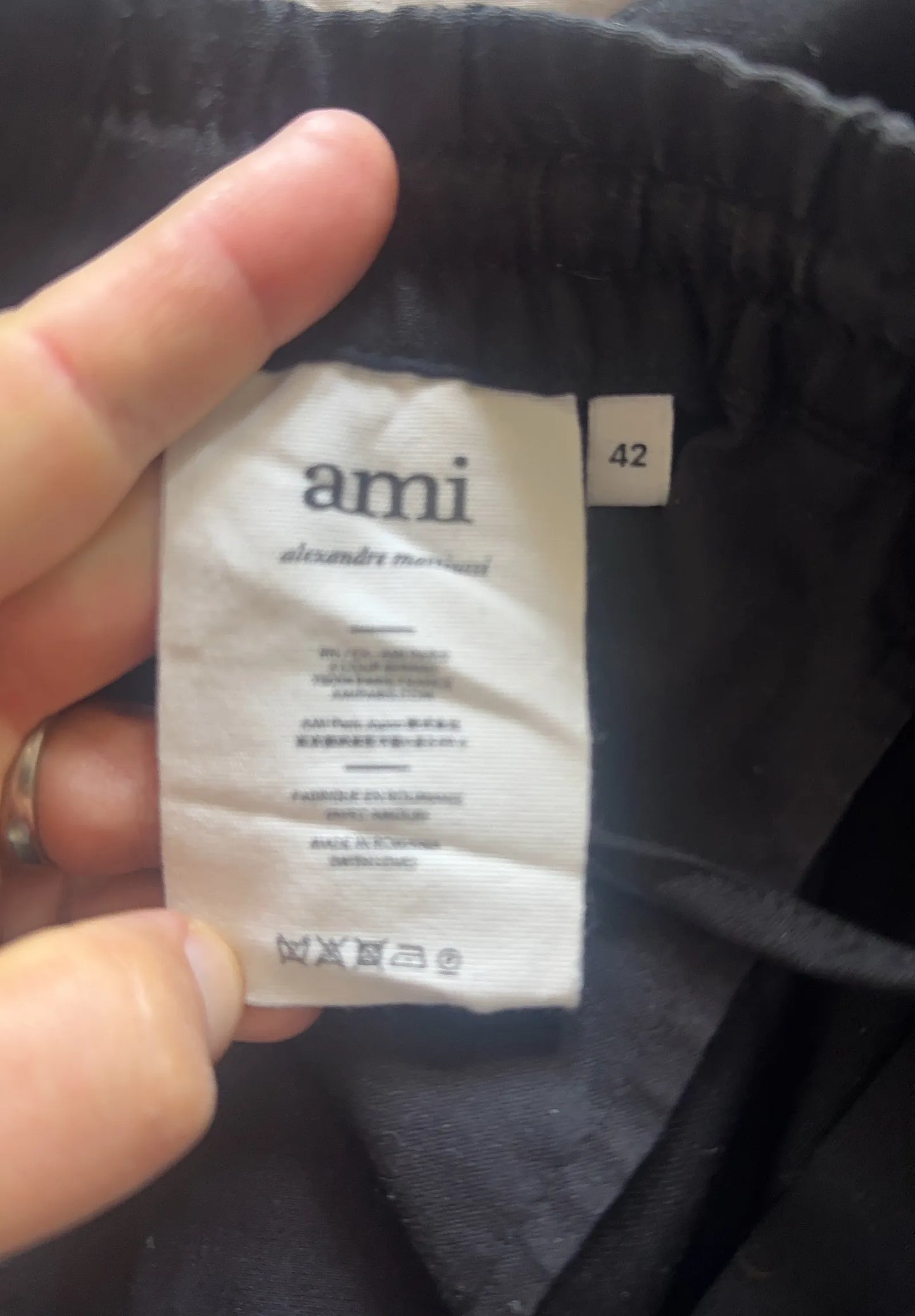 Ami Tapered Cropped Pleated Virgin Wool Trousers