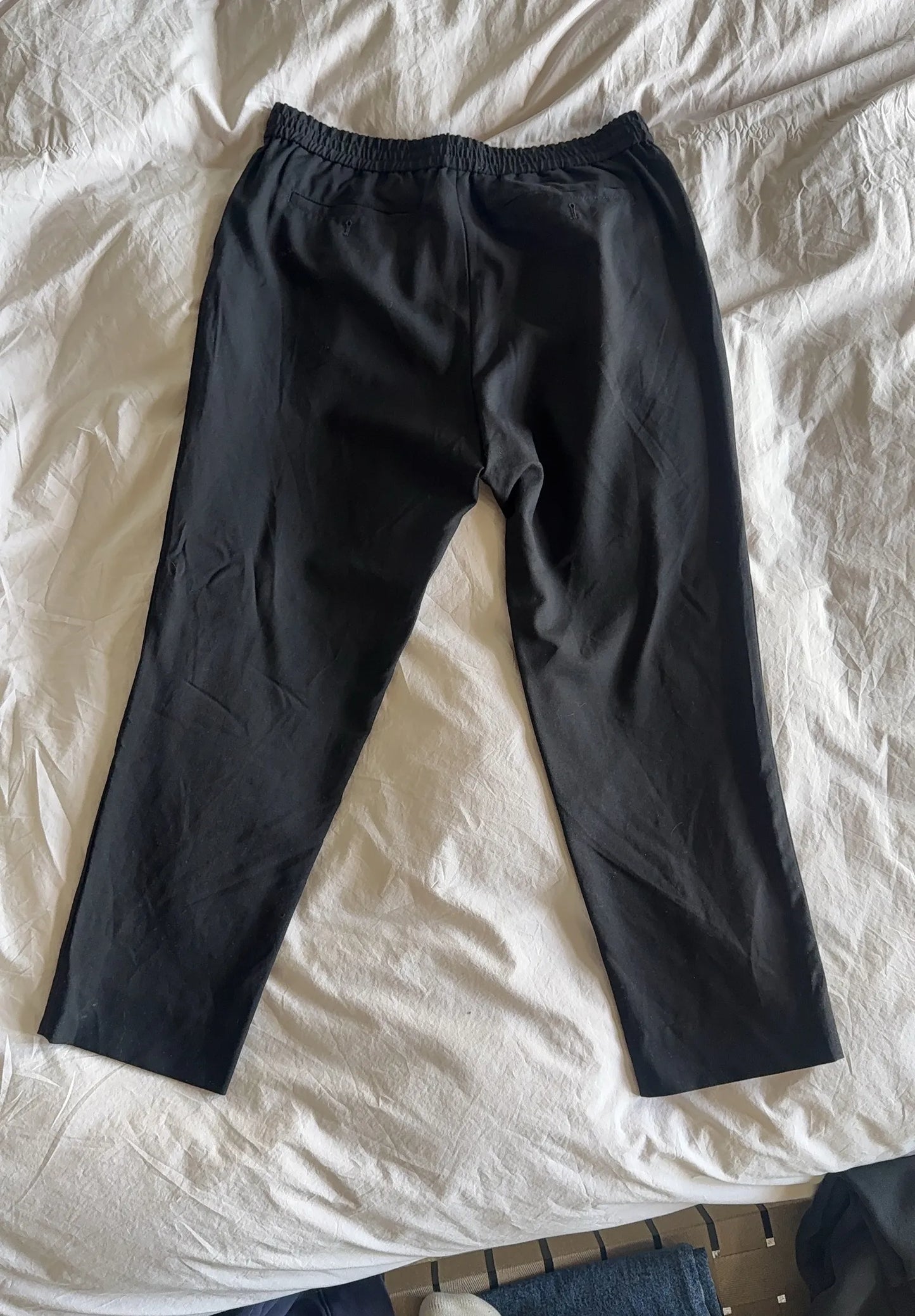 Ami Tapered Cropped Pleated Virgin Wool Trousers