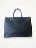 Barneys New York Zip Leather Briefcase Handbag
