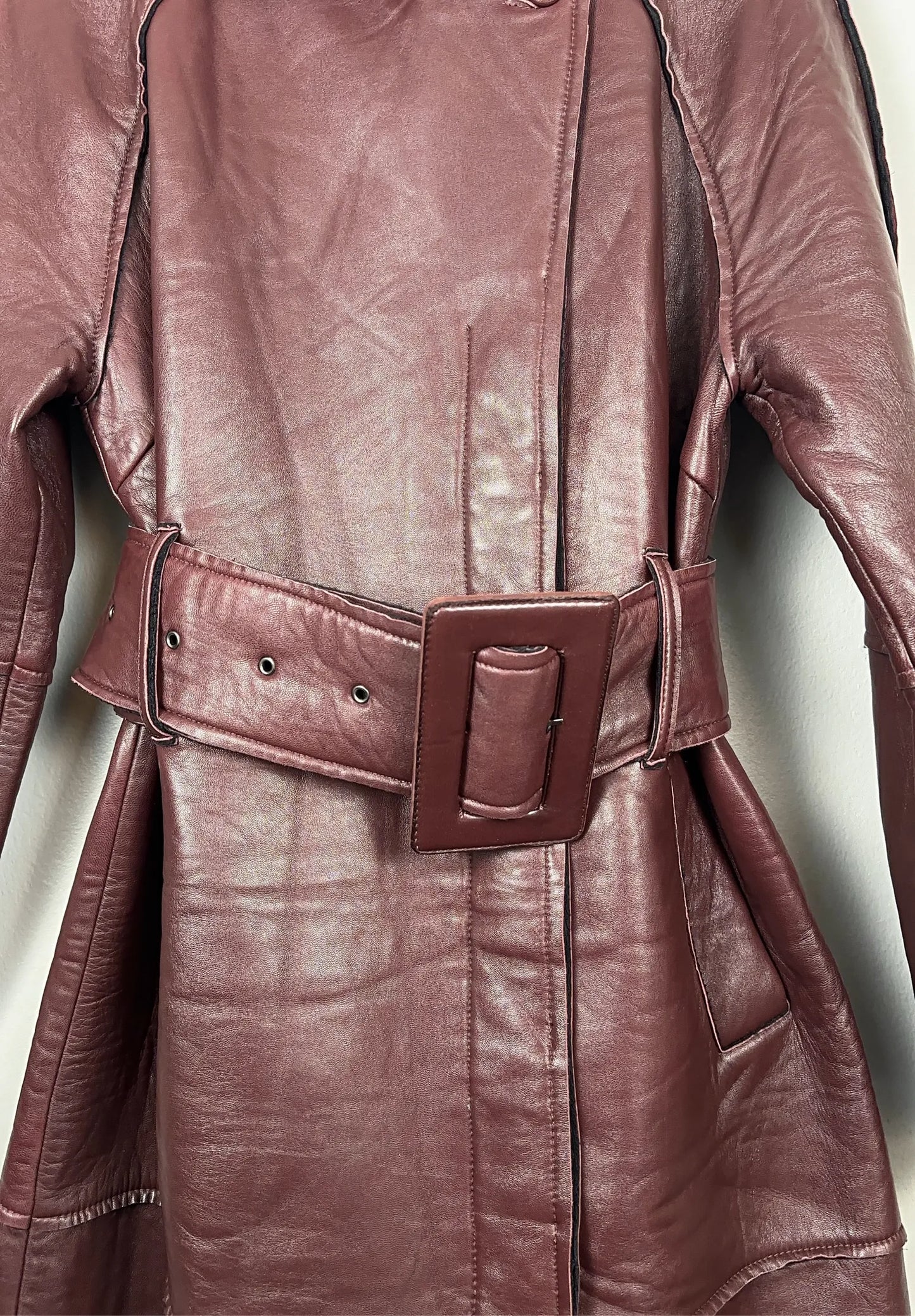 Bonded Leather Coat