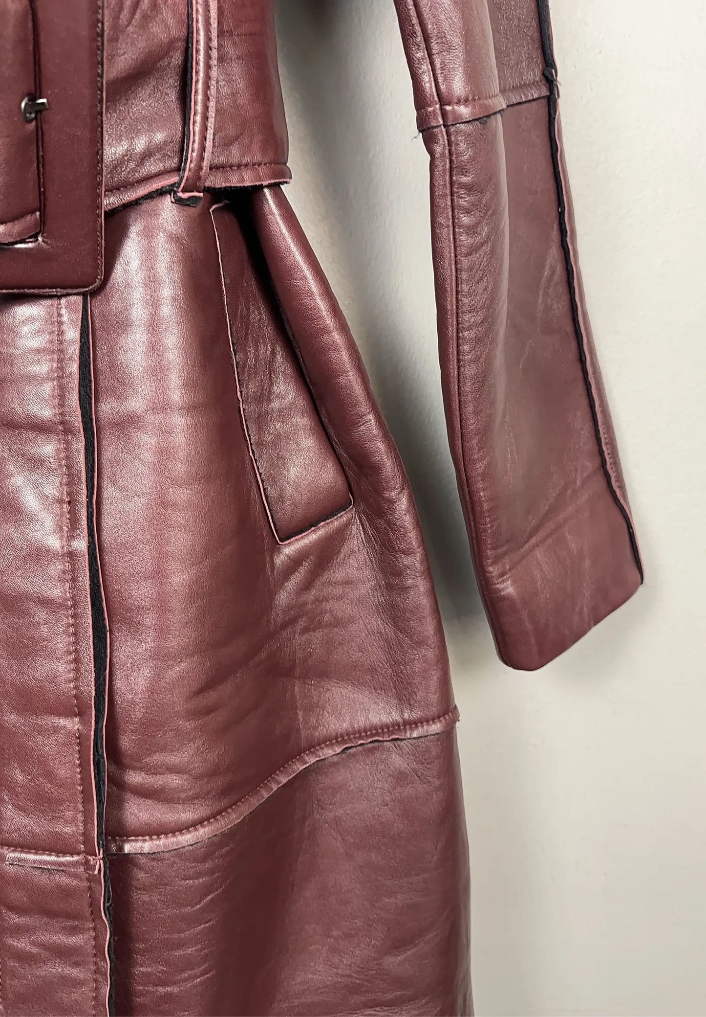 Bonded Leather Coat