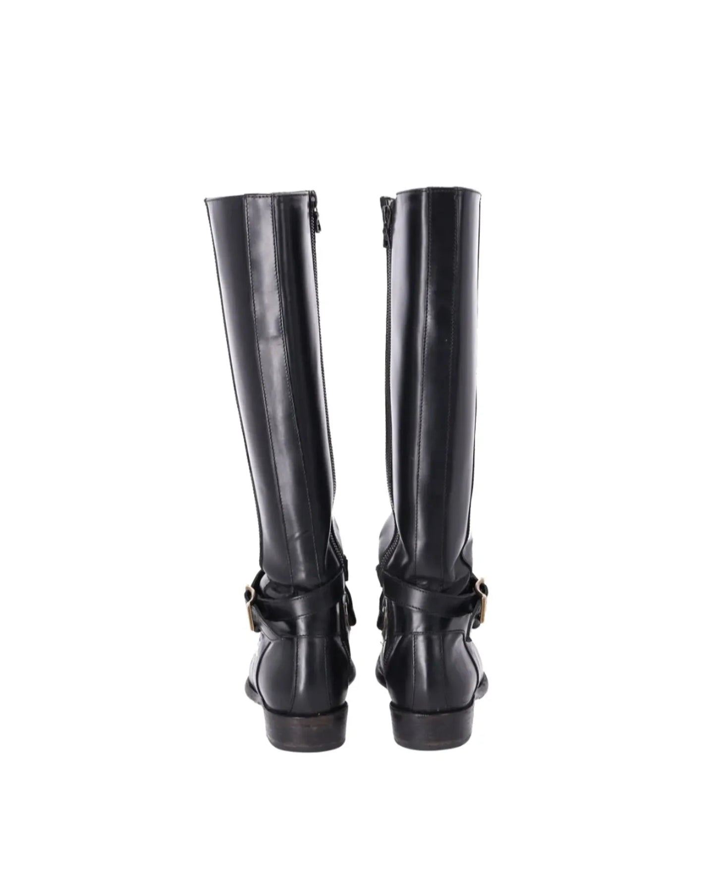 Burberry Adelaide Bridle Flat Knee-high Riding Boots