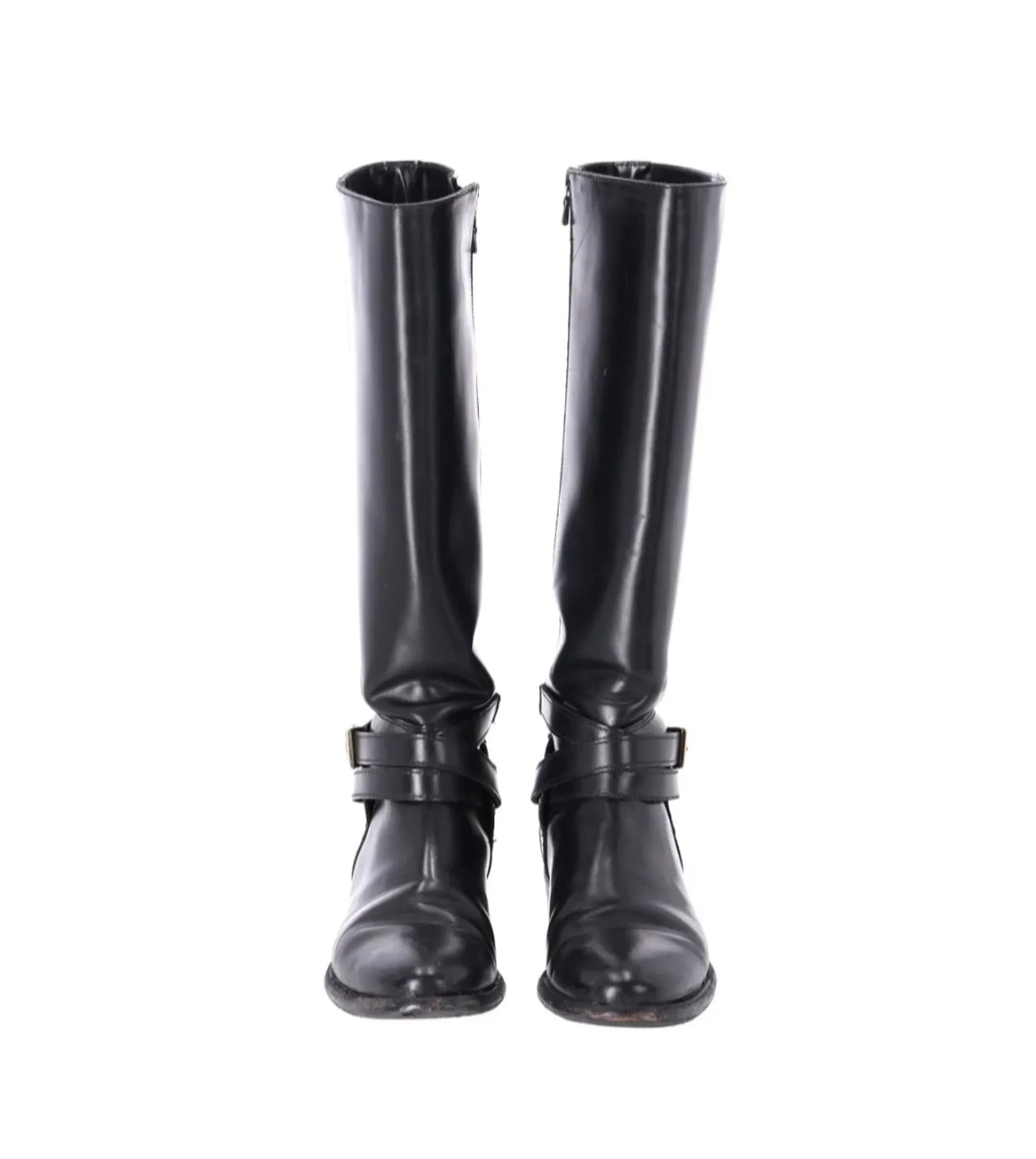 Burberry Adelaide Bridle Flat Knee-high Riding Boots