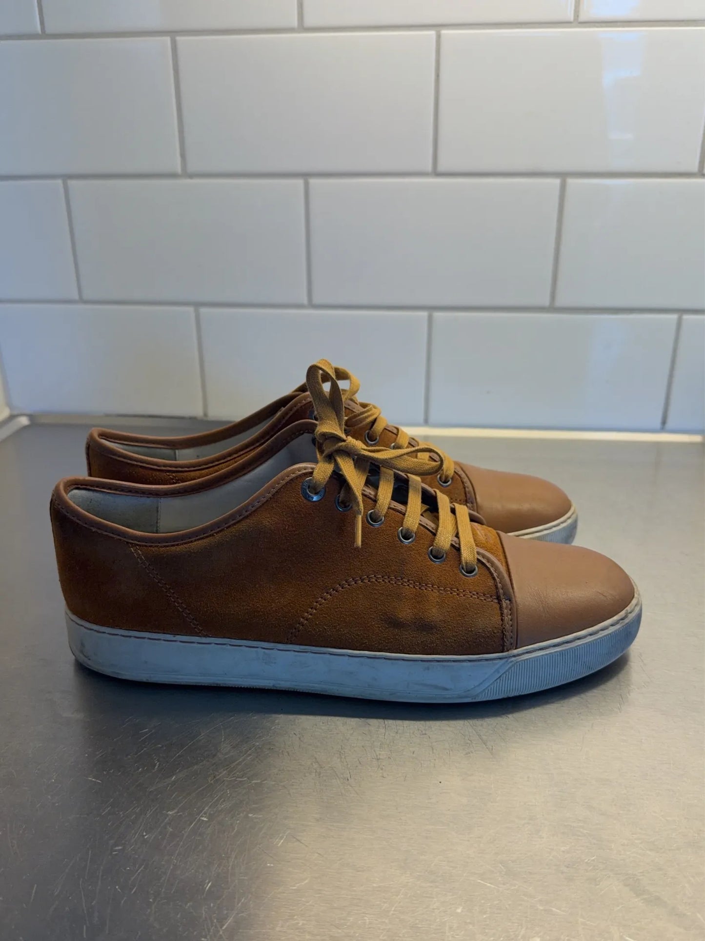 Lanvin Dbb1 Nappa Cap Toe-sneakers